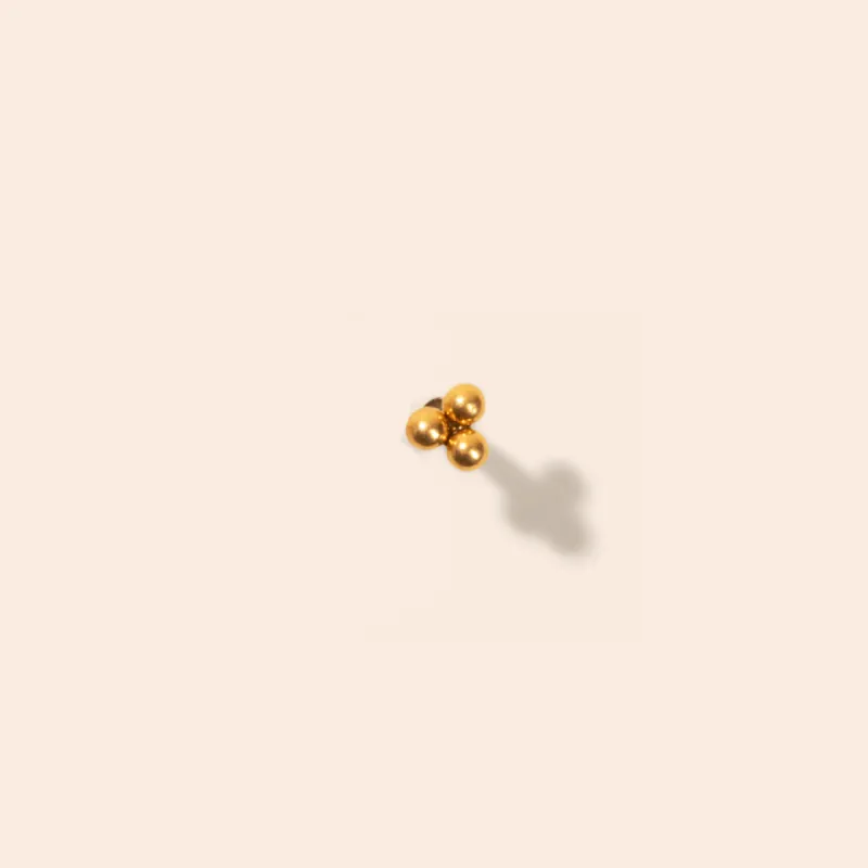 Single Nano Flat Back Stud Earrings made by Tini Lux
