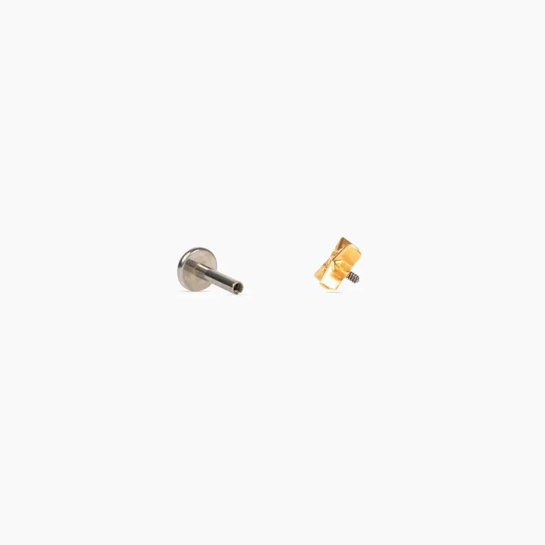 Single Mila Flat Back Stud Earring sold by Tini Lux product image thumbnail 2