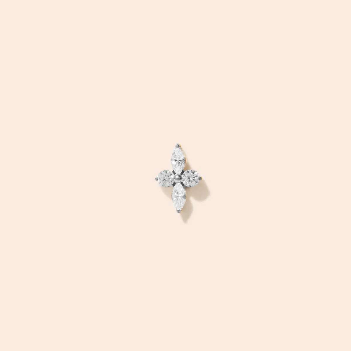 Single Cora Flat Back Stud Earring sold by Tini Lux product image thumbnail 2