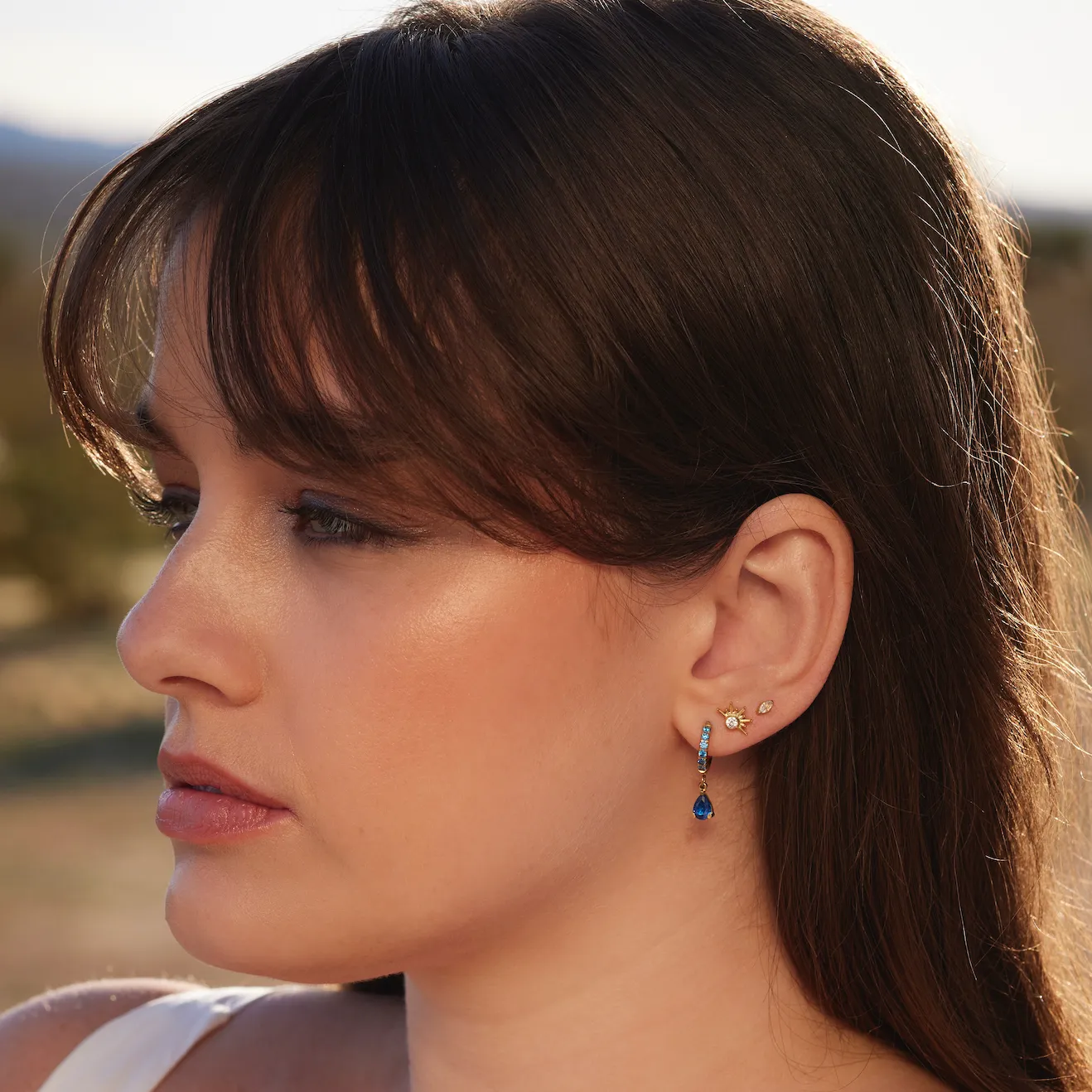 Single Nano Sunrise Flat Back Stud sold by Tini Lux product image thumbnail 2