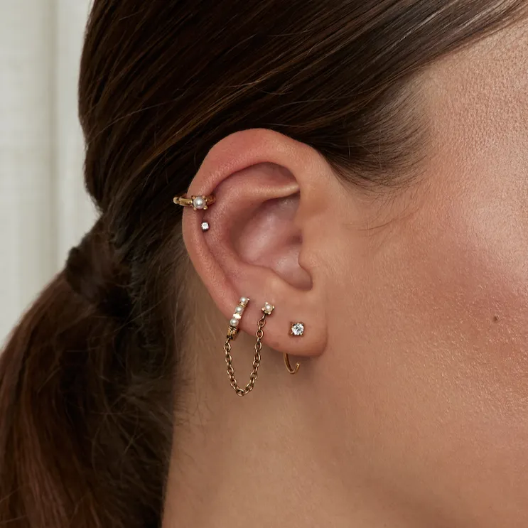 Eva Stud Earrings sold by Tini Lux product image thumbnail 5