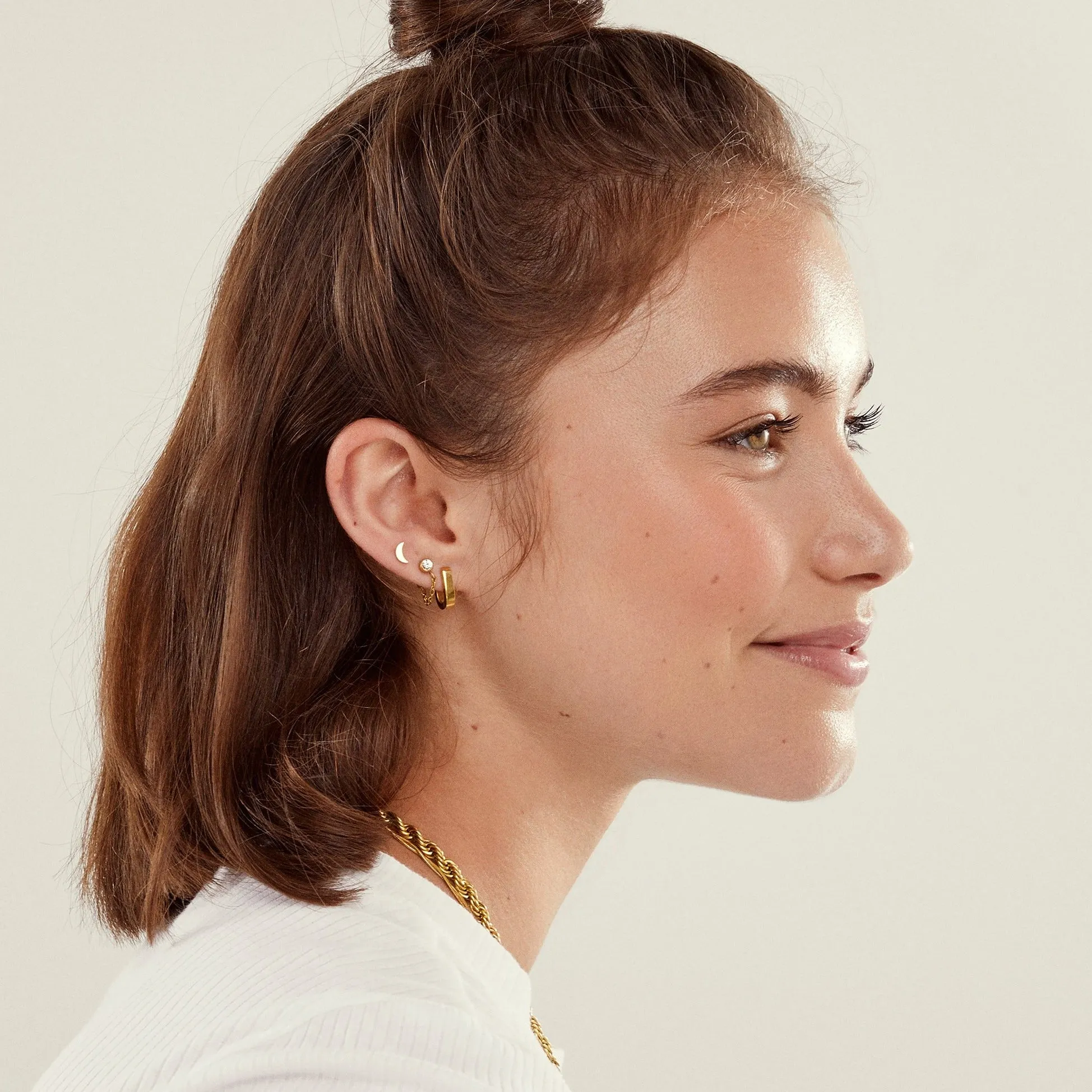 Luna Stud Earrings sold by Tini Lux product image thumbnail 3