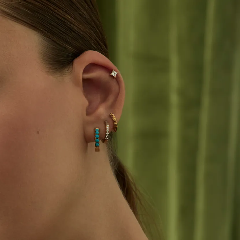 Main Sail Huggie Hoop Earrings sold by Tini Lux product image thumbnail 3