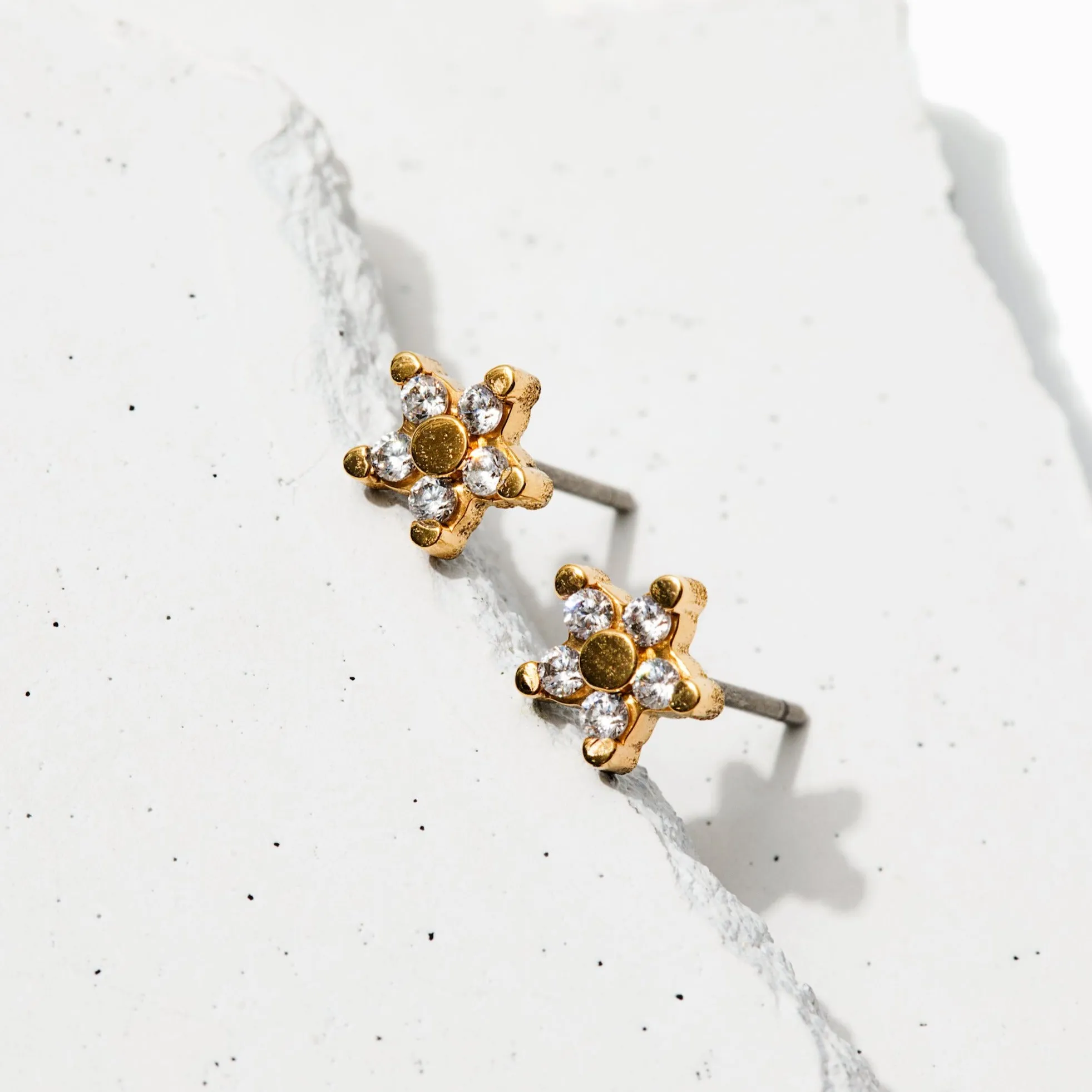 Pave Castor Stud sold by Tini Lux