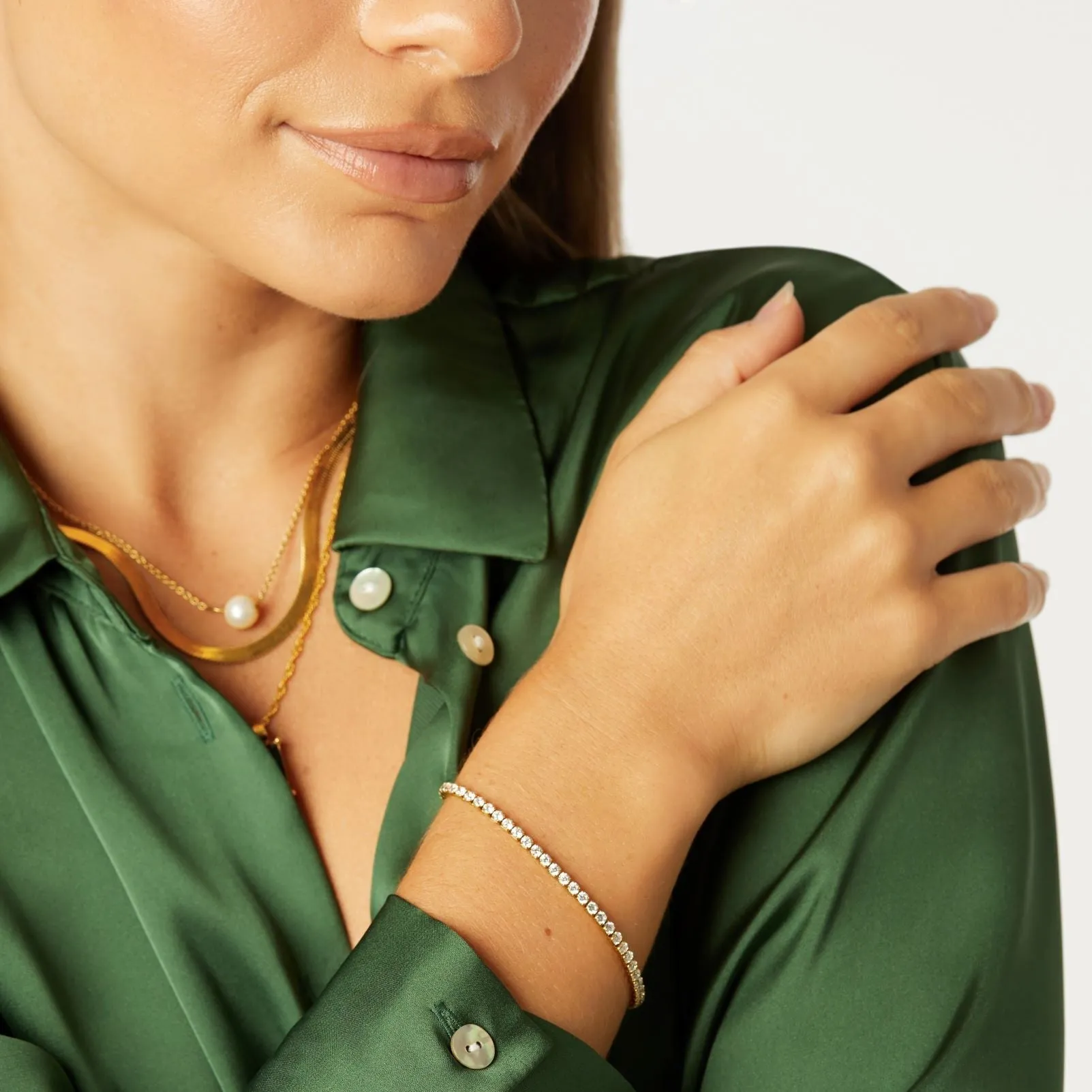 Tennis Bracelet sold by Tini Lux product image thumbnail 5