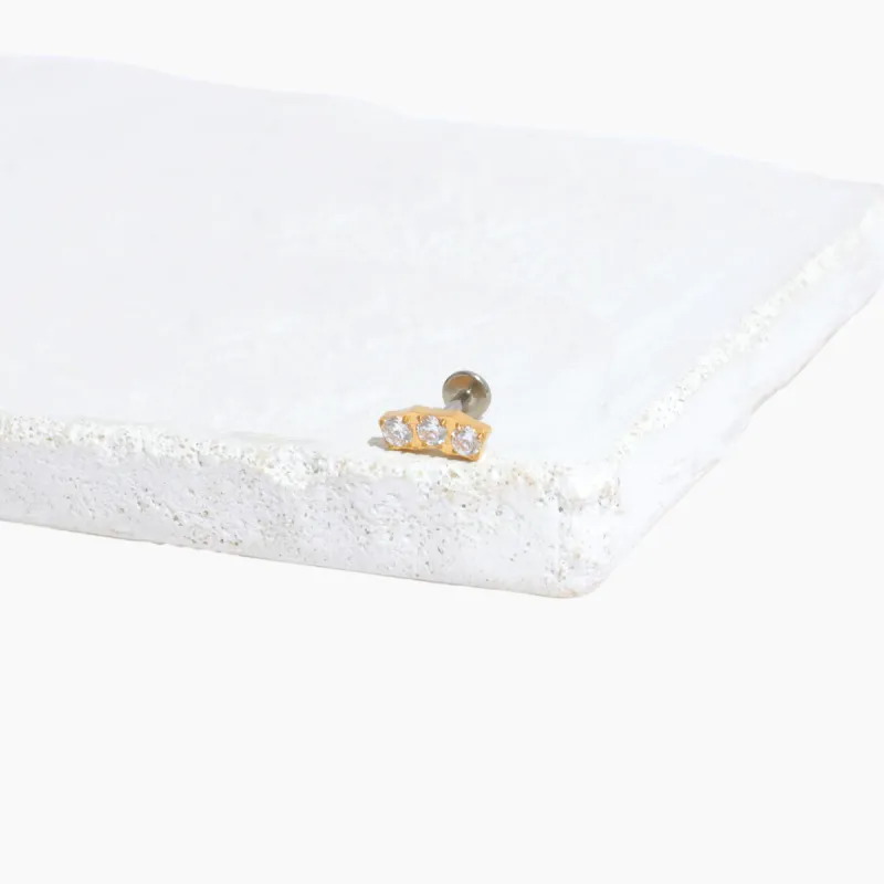 Single Carina Flat Back Stud Earring sold by Tini Lux