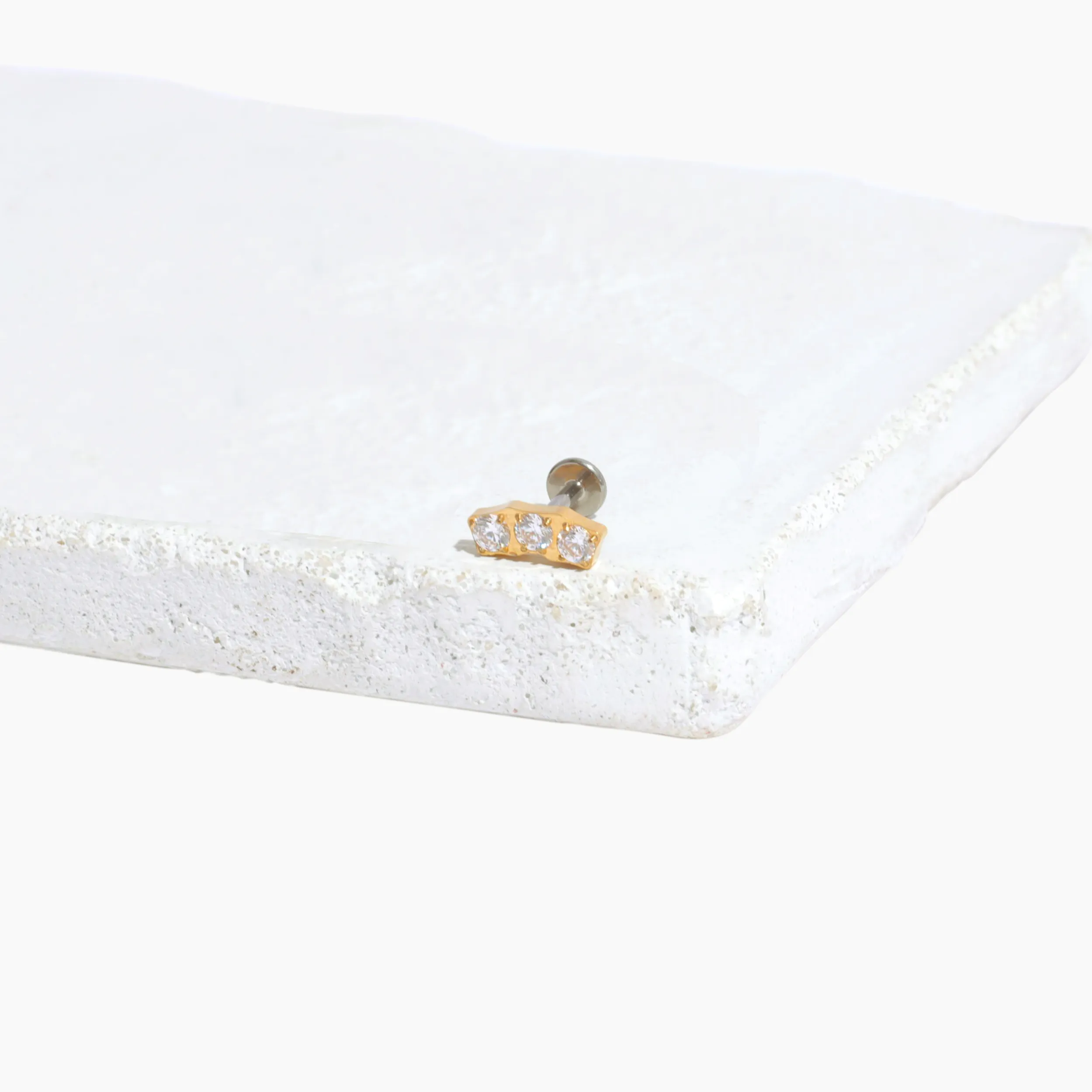 Single Carina Flat Back Stud Earring sold by Tini Lux