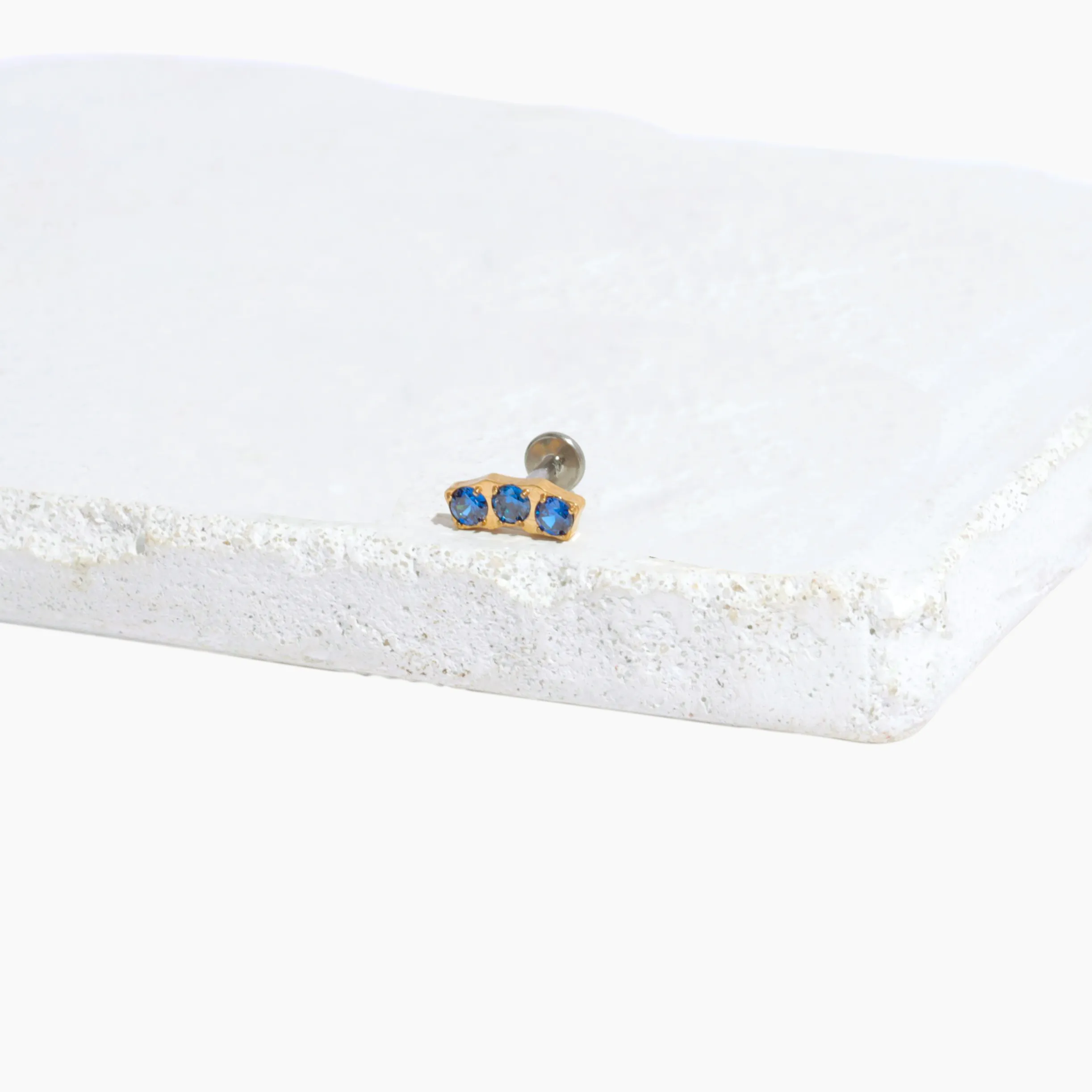 Single Carina Flat Back Stud Earring sold by Tini Lux product image thumbnail 5