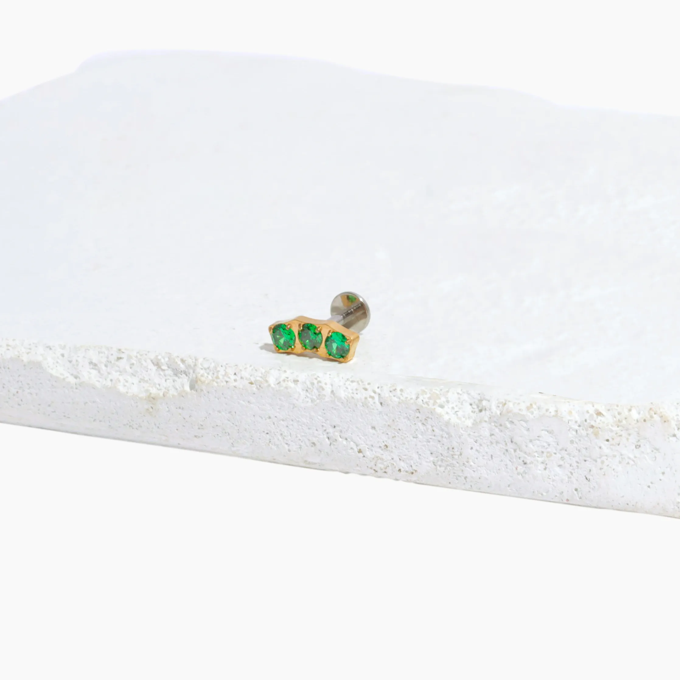 Single Carina Flat Back Stud Earring sold by Tini Lux product image thumbnail 3