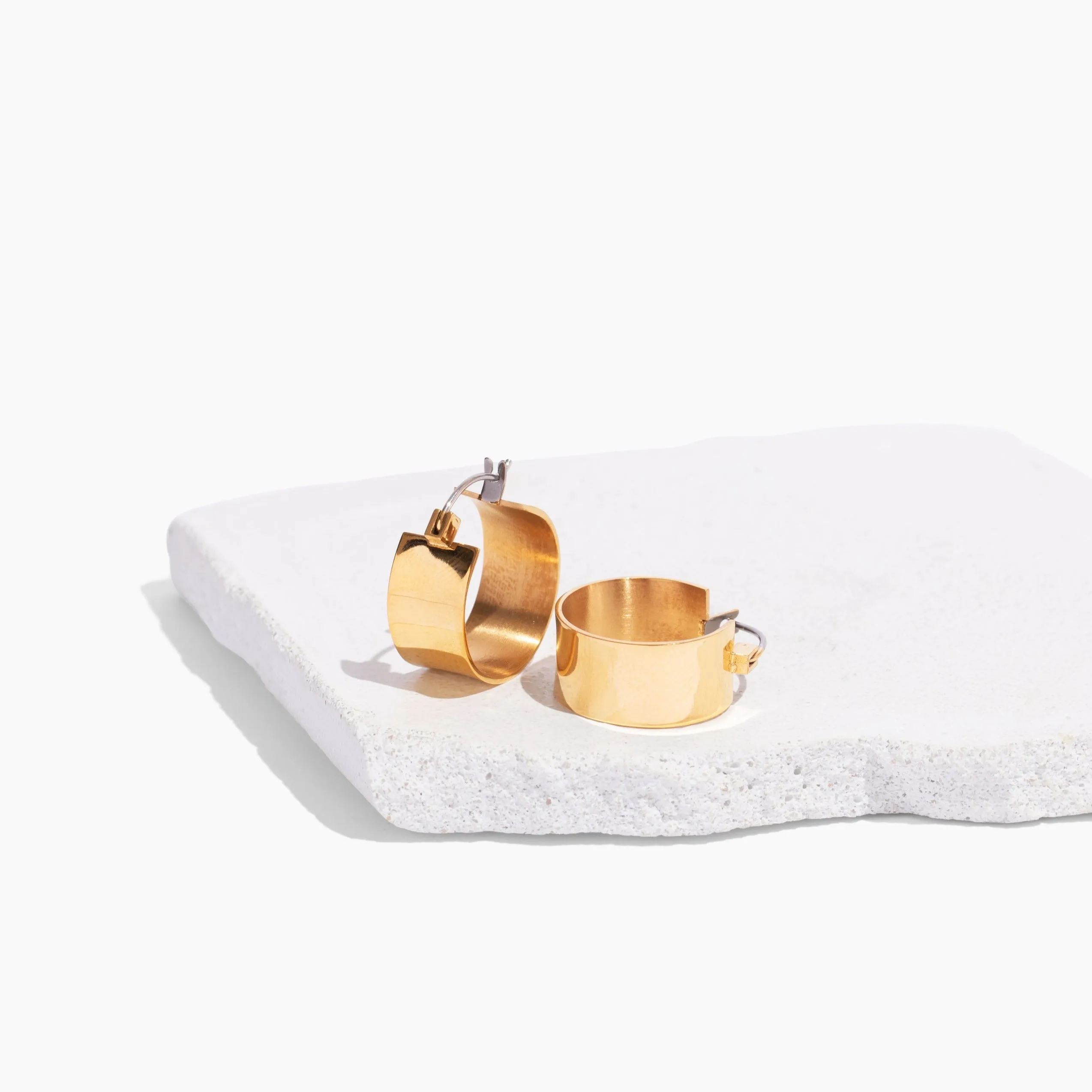 Small Round Trip Hoops sold by Tini Lux