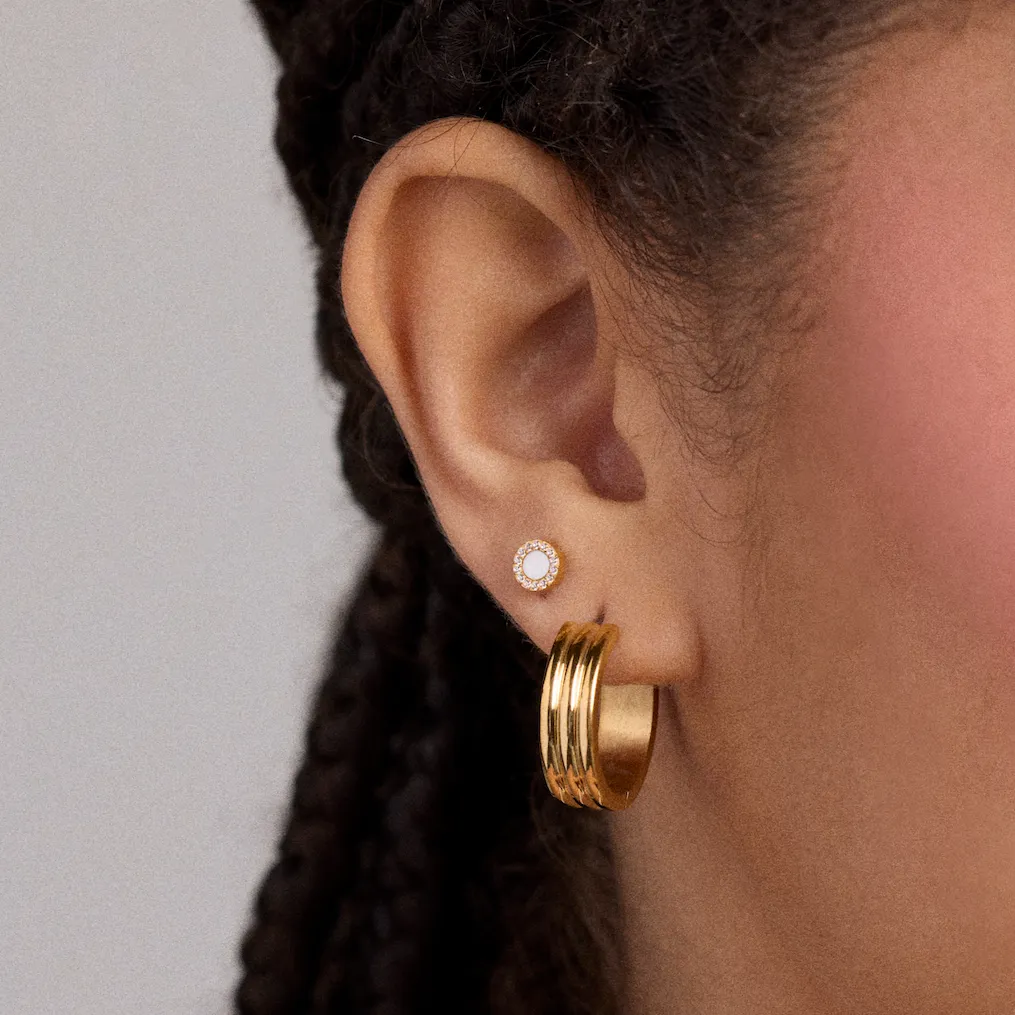 Single Nano Margot Flat Back Stud sold by Tini Lux product image thumbnail 2