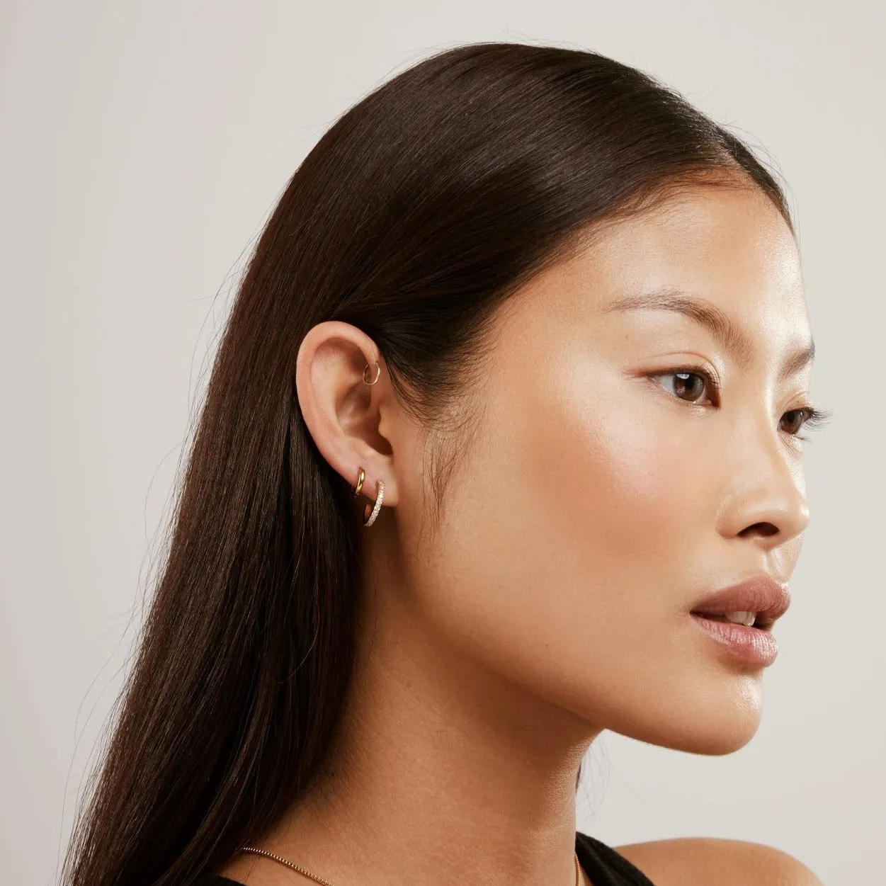 Date Night Hoop Earrings sold by Tini Lux product image thumbnail 4