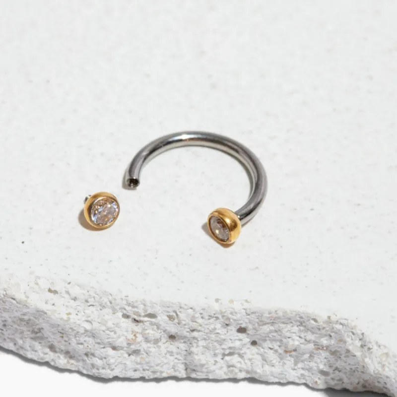 Single Crystal Snug Earring sold by Tini Lux