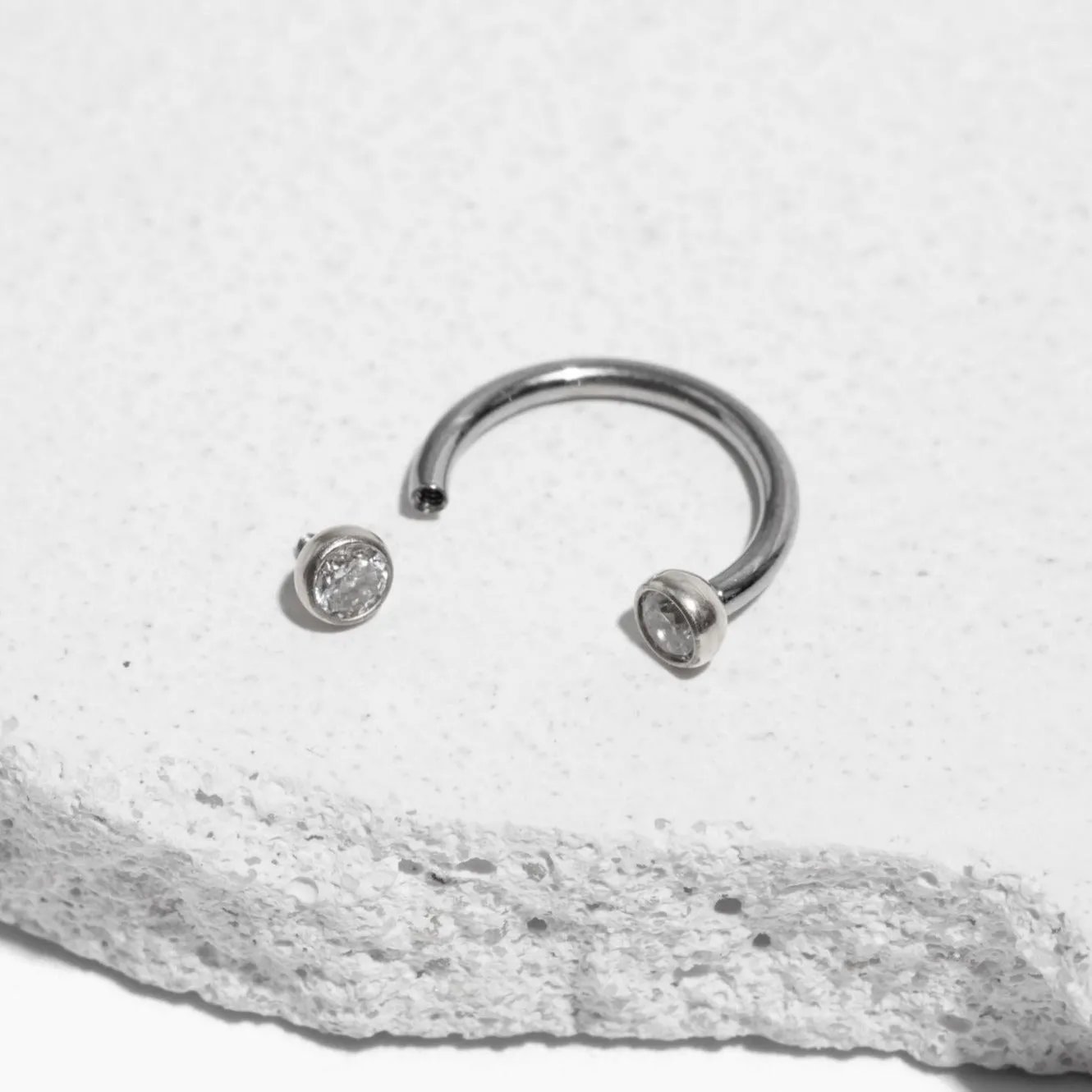 Single Crystal Snug Earring sold by Tini Lux product image thumbnail 2