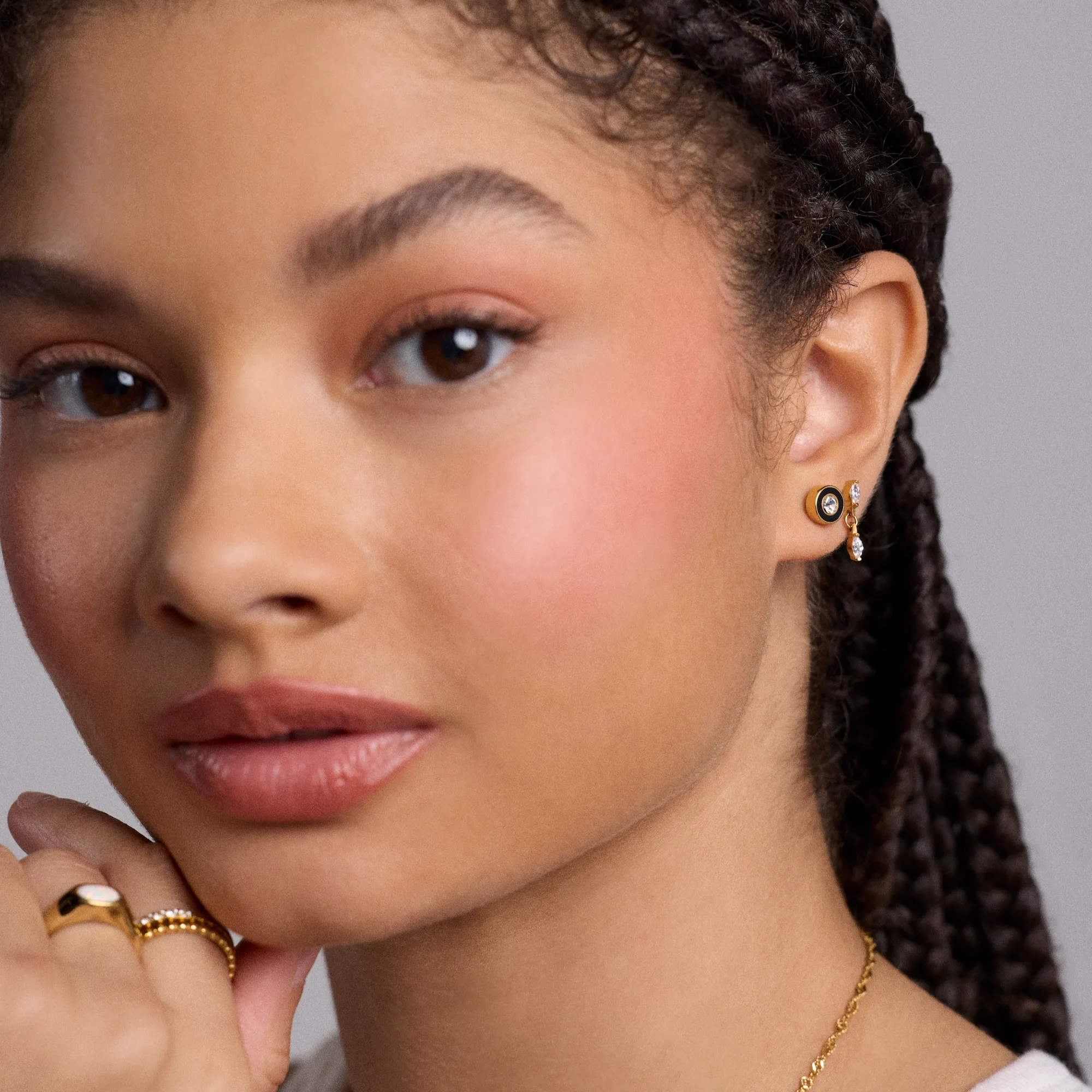 Eileen Screw Back Stud Earrings sold by Tini Lux product image thumbnail 2