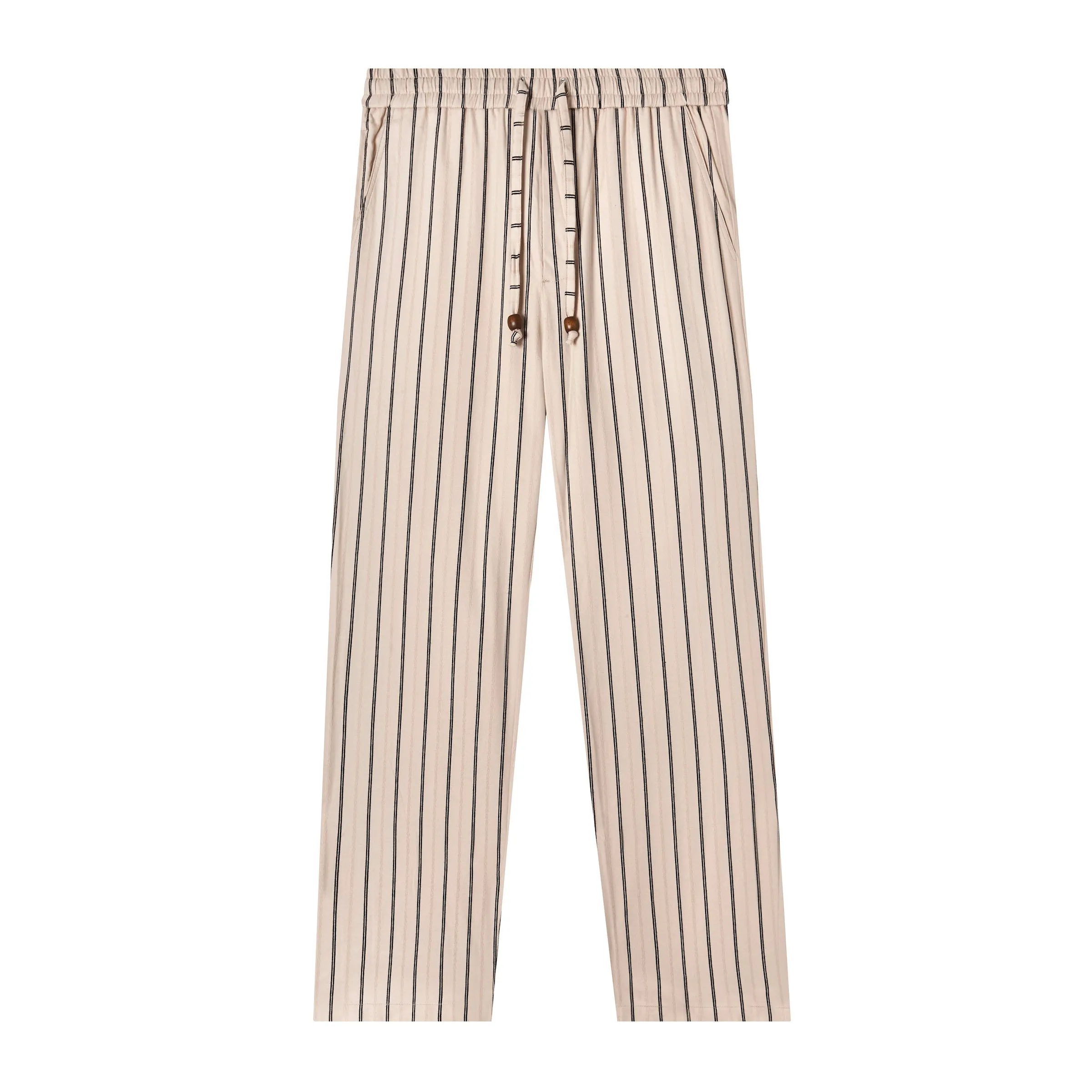 Easy-Going Pants (Beige Jacquard Stripe) sold by Tombolo