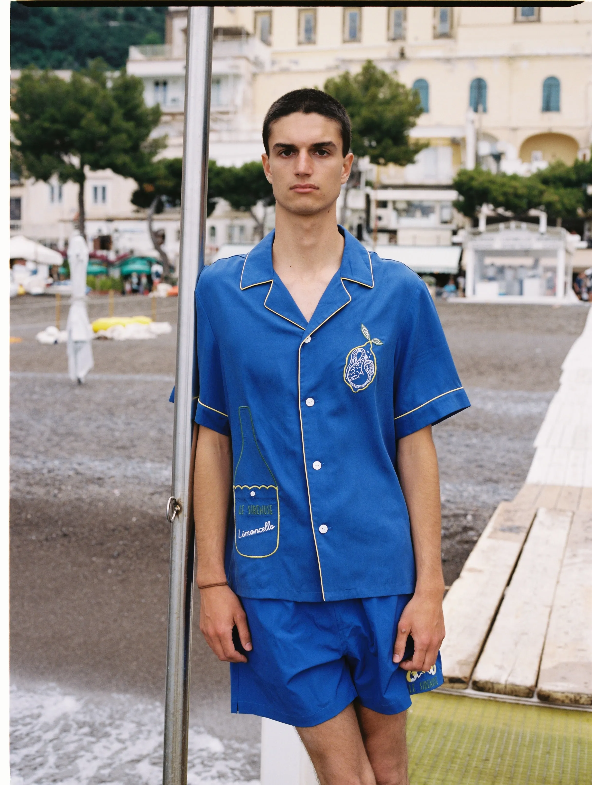 'Le Sirenuse' Limoncello Swim Trunks sold by Tombolo product image thumbnail 4