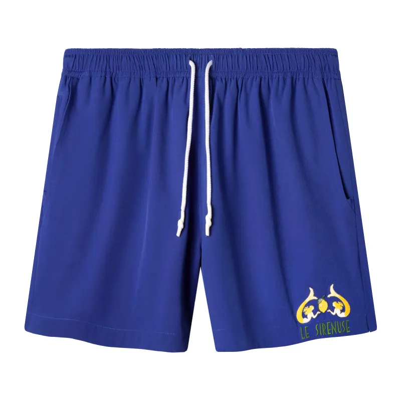 'Le Sirenuse' Limoncello Swim Trunks sold by Tombolo
