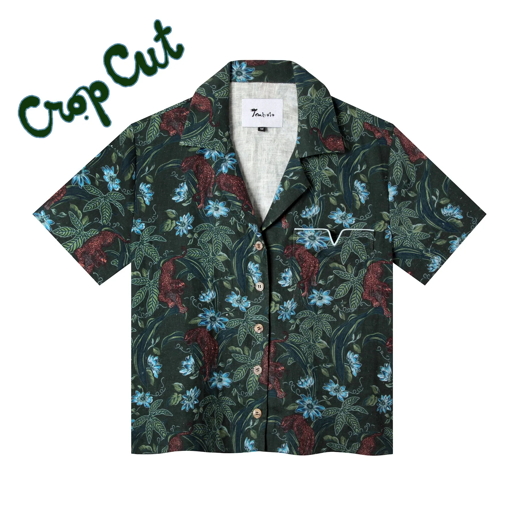 Lurking Jaguar ~ Crop Cut (Green) sold by Tombolo product image thumbnail 2