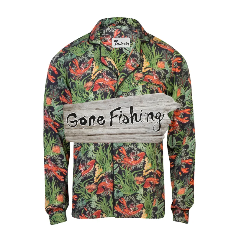 Lobster Rodeo (Midnight Green) (Long  Sleeve) sold by Tombolo