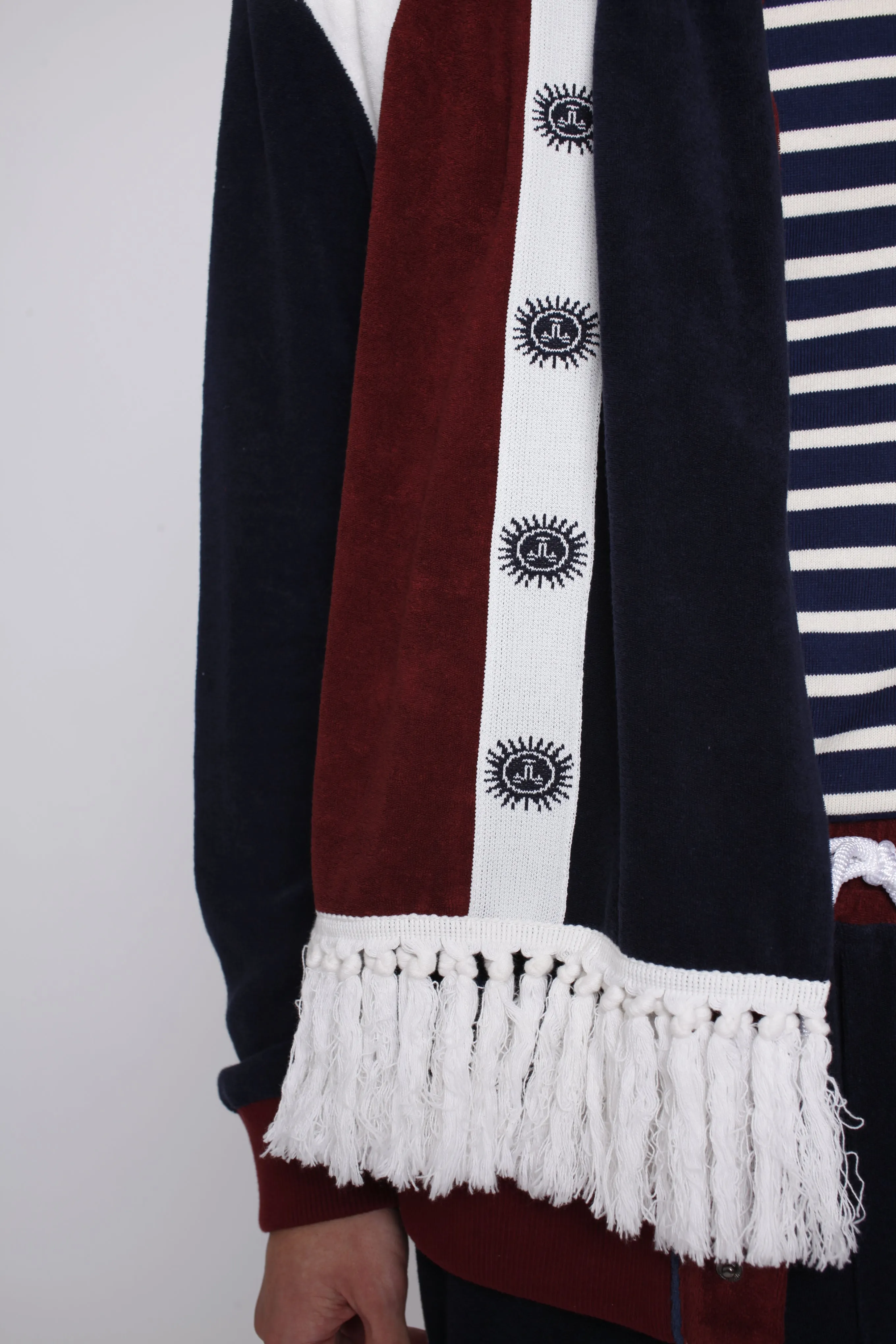 'Après Ski' Scarf (Navy) sold by Tombolo product image thumbnail 3