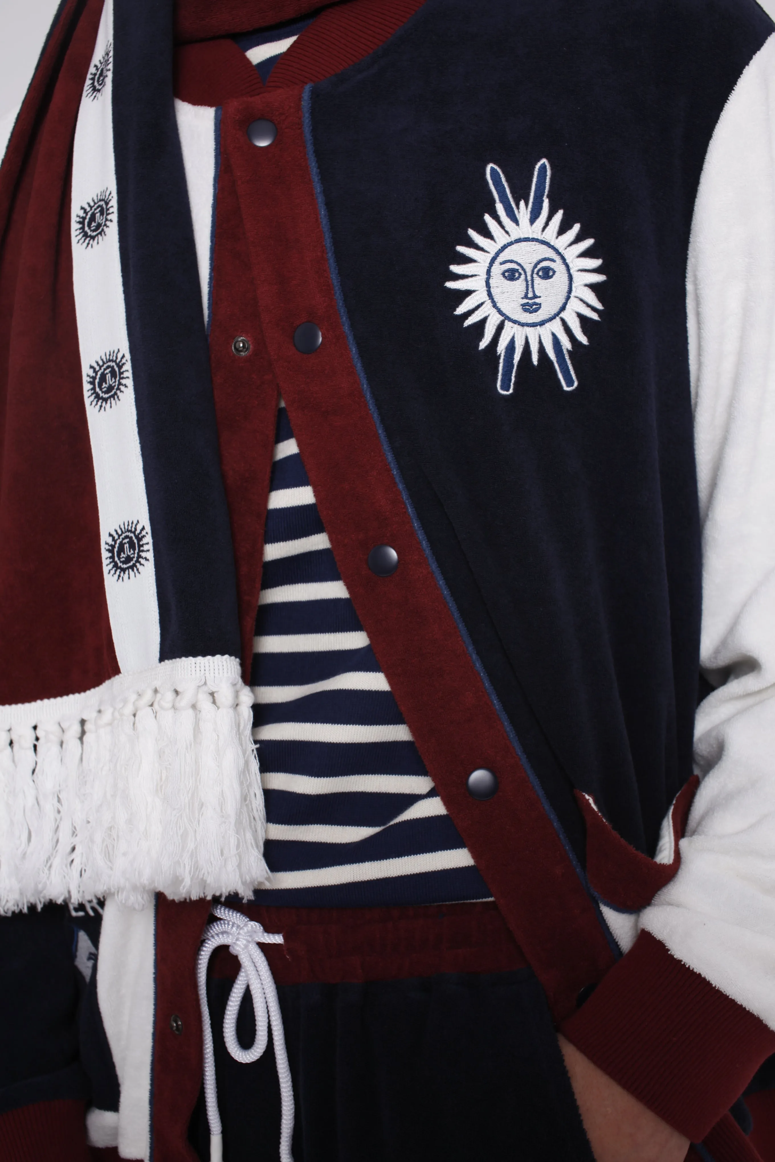 'Après Ski' Scarf (Navy) sold by Tombolo product image thumbnail 2