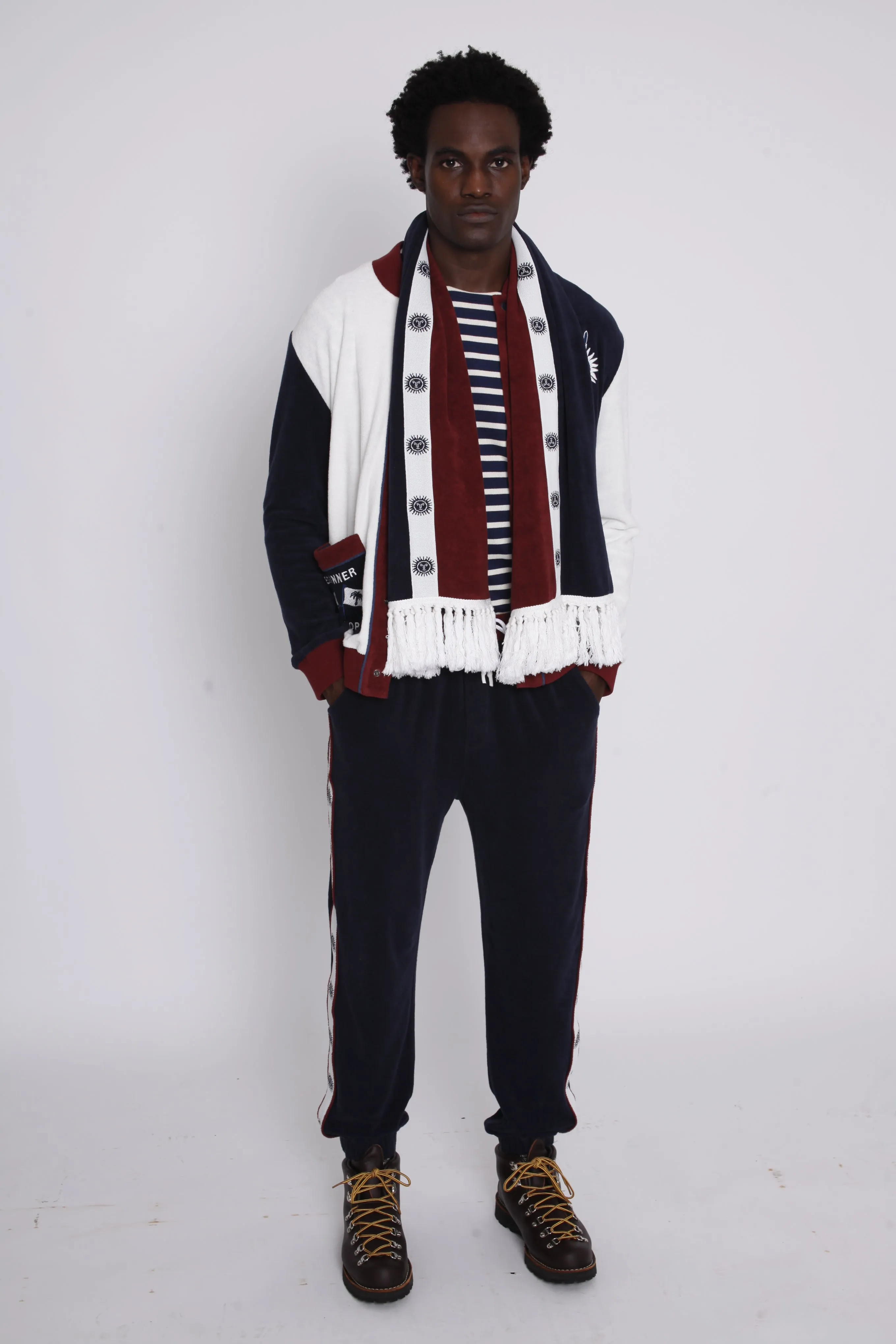 'Après Ski' Scarf (Navy) sold by Tombolo product image thumbnail 4