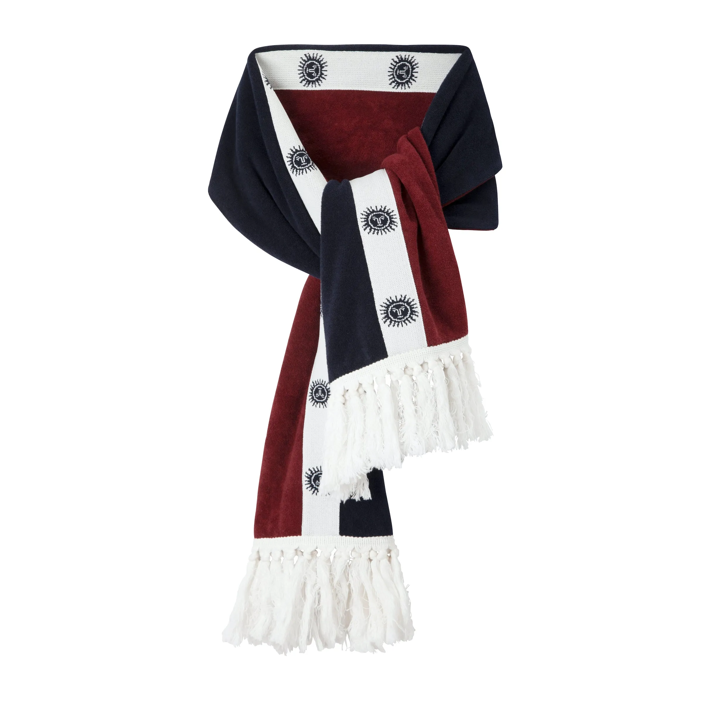 'Après Ski' Scarf (Navy) sold by Tombolo