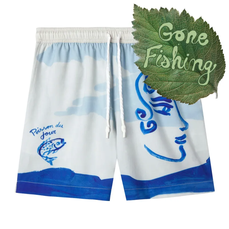 'Fishing Lines' x Hôtel Magique ~ Swim Trunks sold by Tombolo