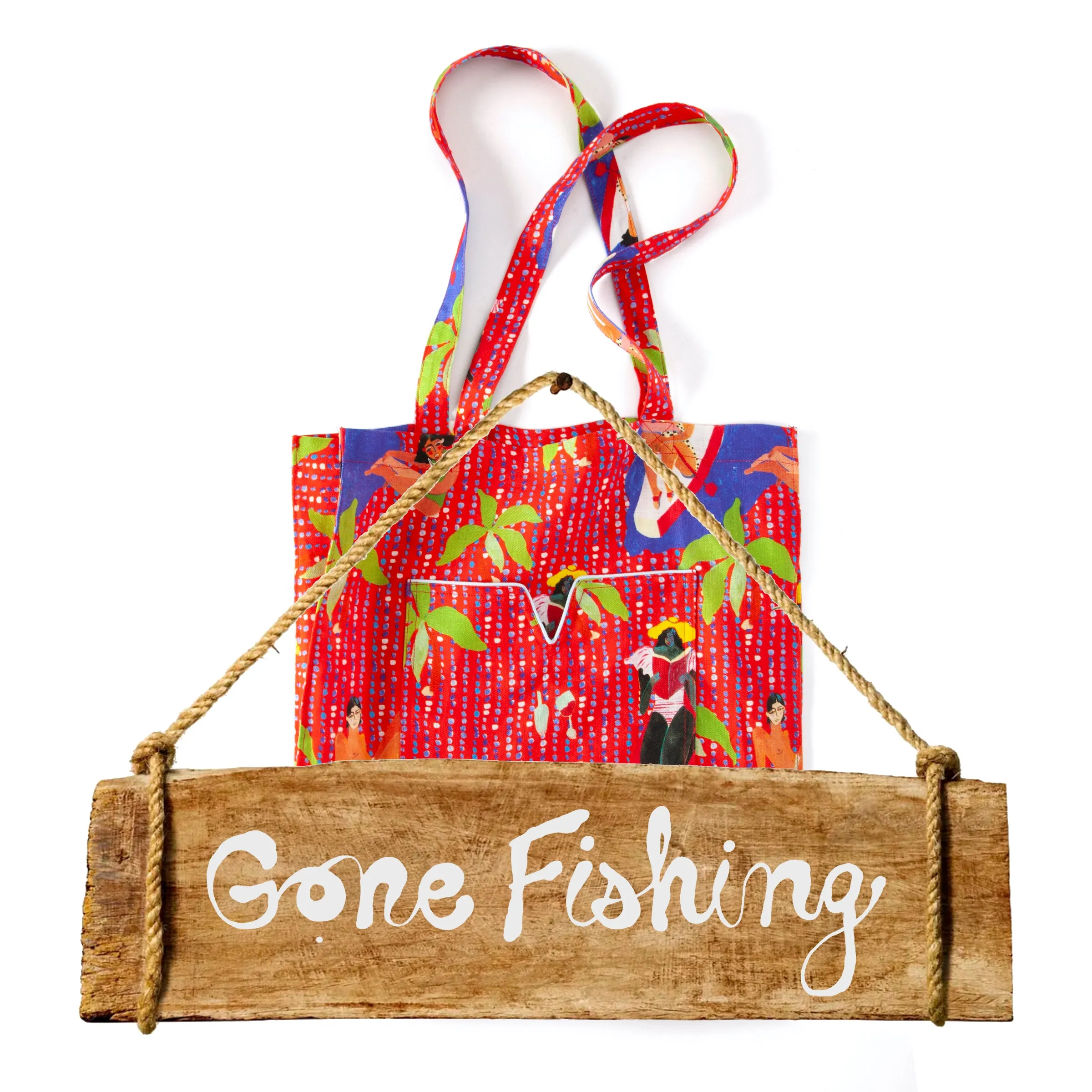 Ana Leovy x Tombolo - Tote Bag (Red) sold by Tombolo