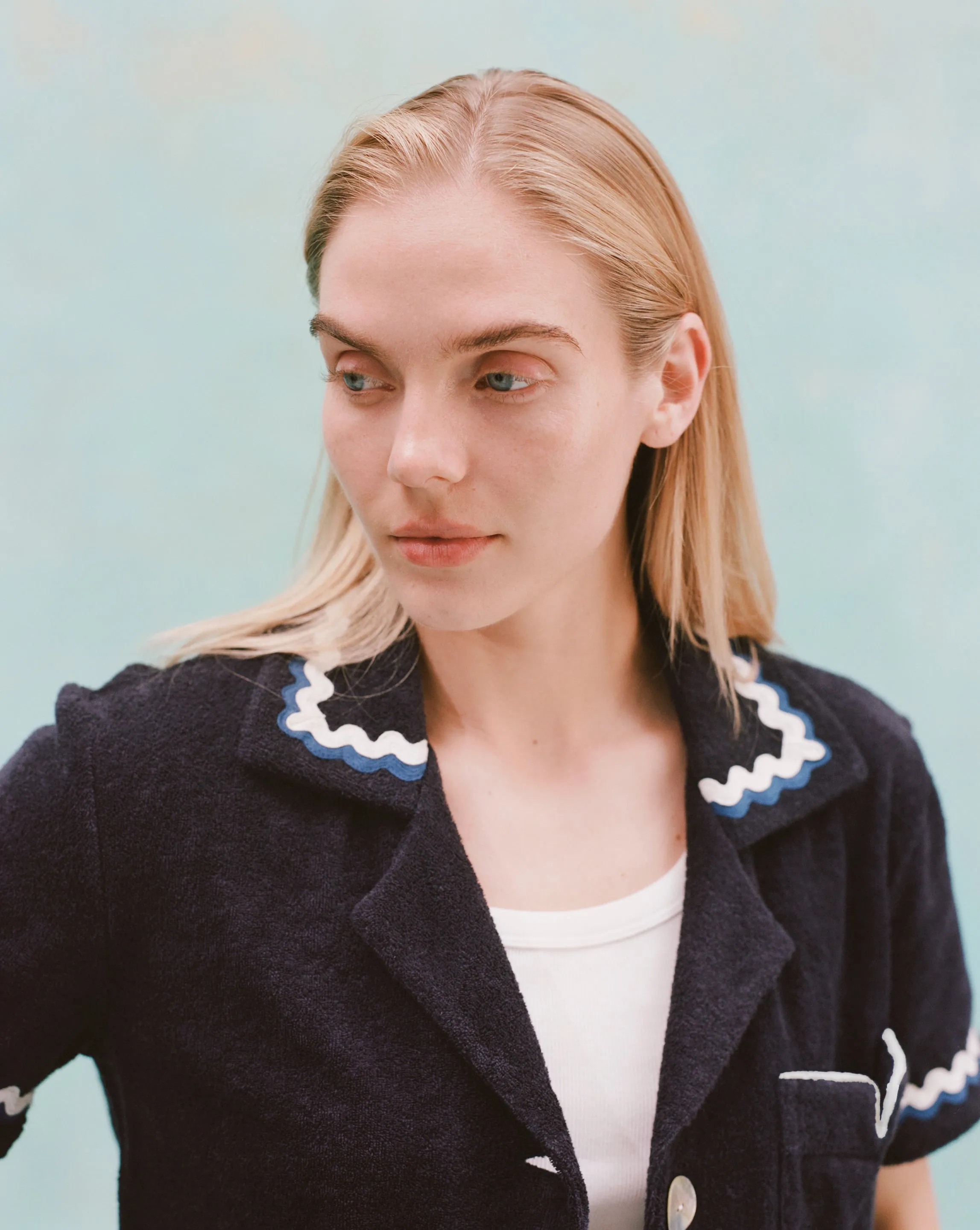 'Rick Rack' Cabana ~ Crop Cut (Midnight Blue) sold by Tombolo product image thumbnail 4