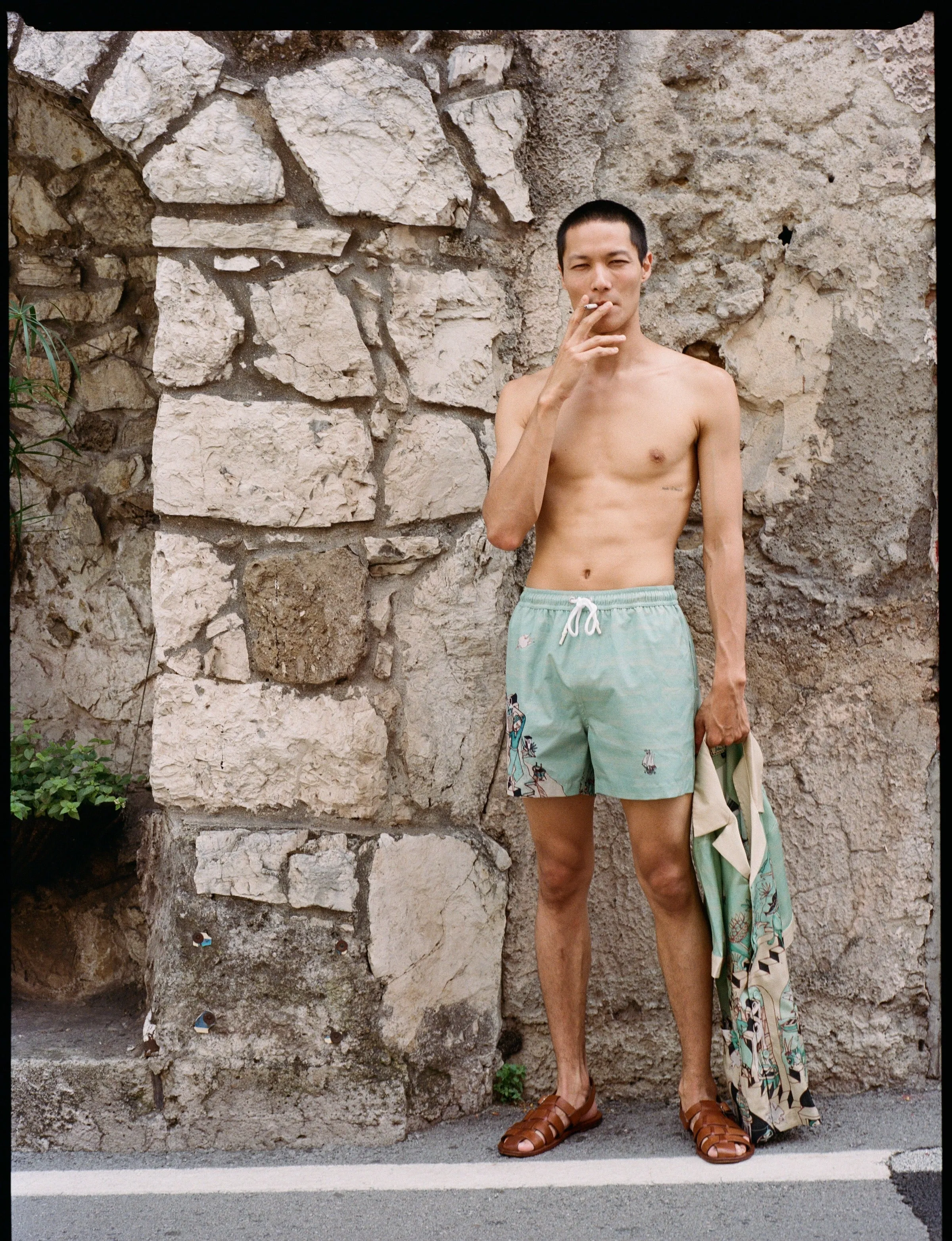 ‘Le Sirenuse’ Swim Trunks by Lucio Liguori sold by Tombolo product image thumbnail 3