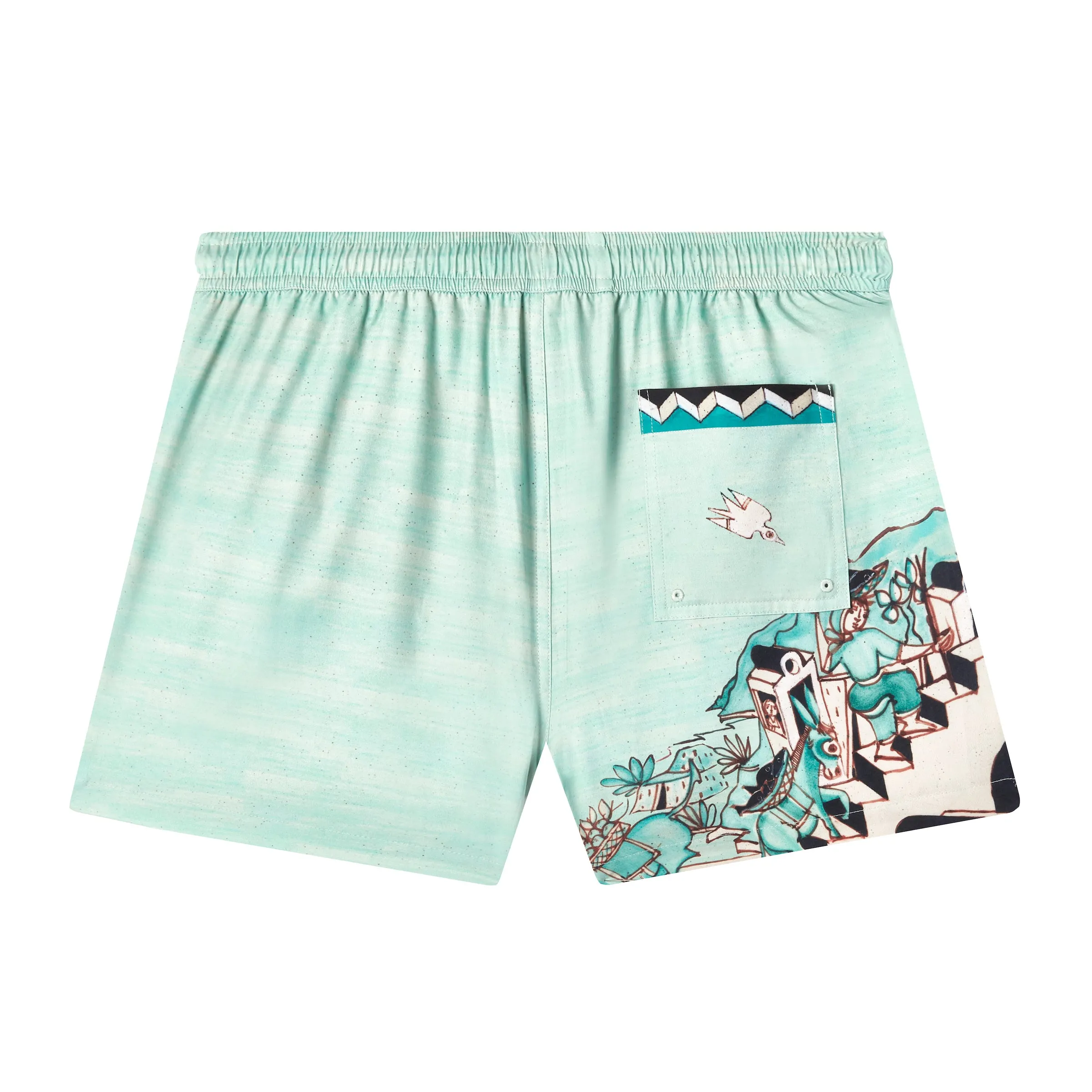 ‘Le Sirenuse’ Swim Trunks by Lucio Liguori sold by Tombolo product image thumbnail 2