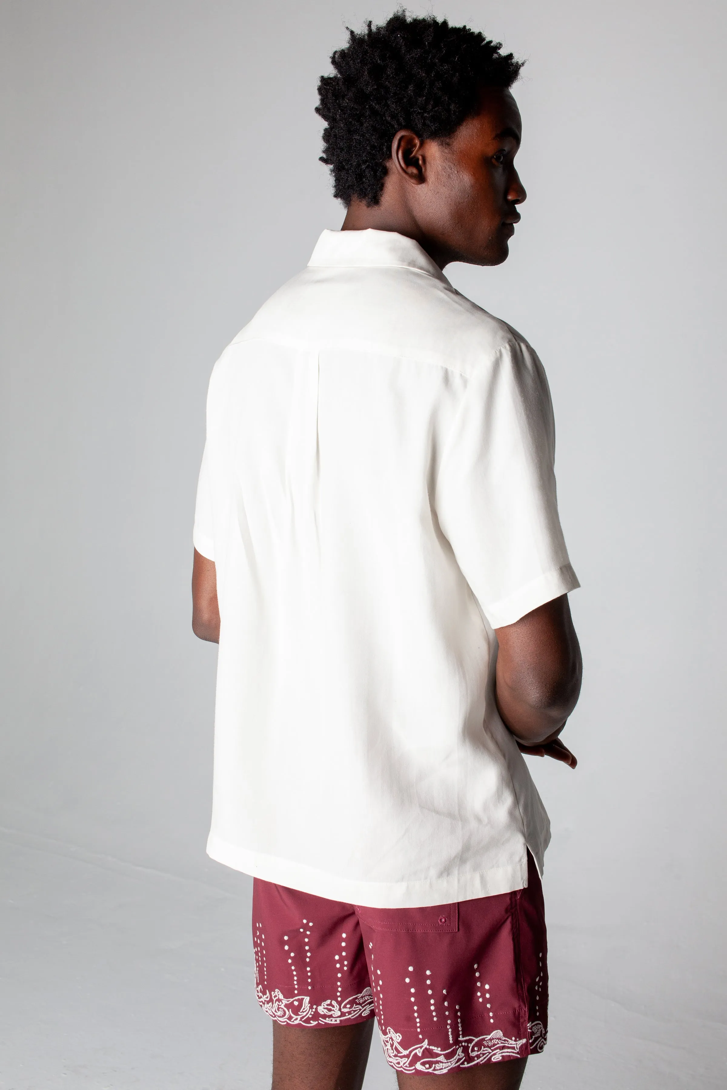 'Fruits De Mer' Swim Trunks (Burgundy) sold by Tombolo product image thumbnail 5