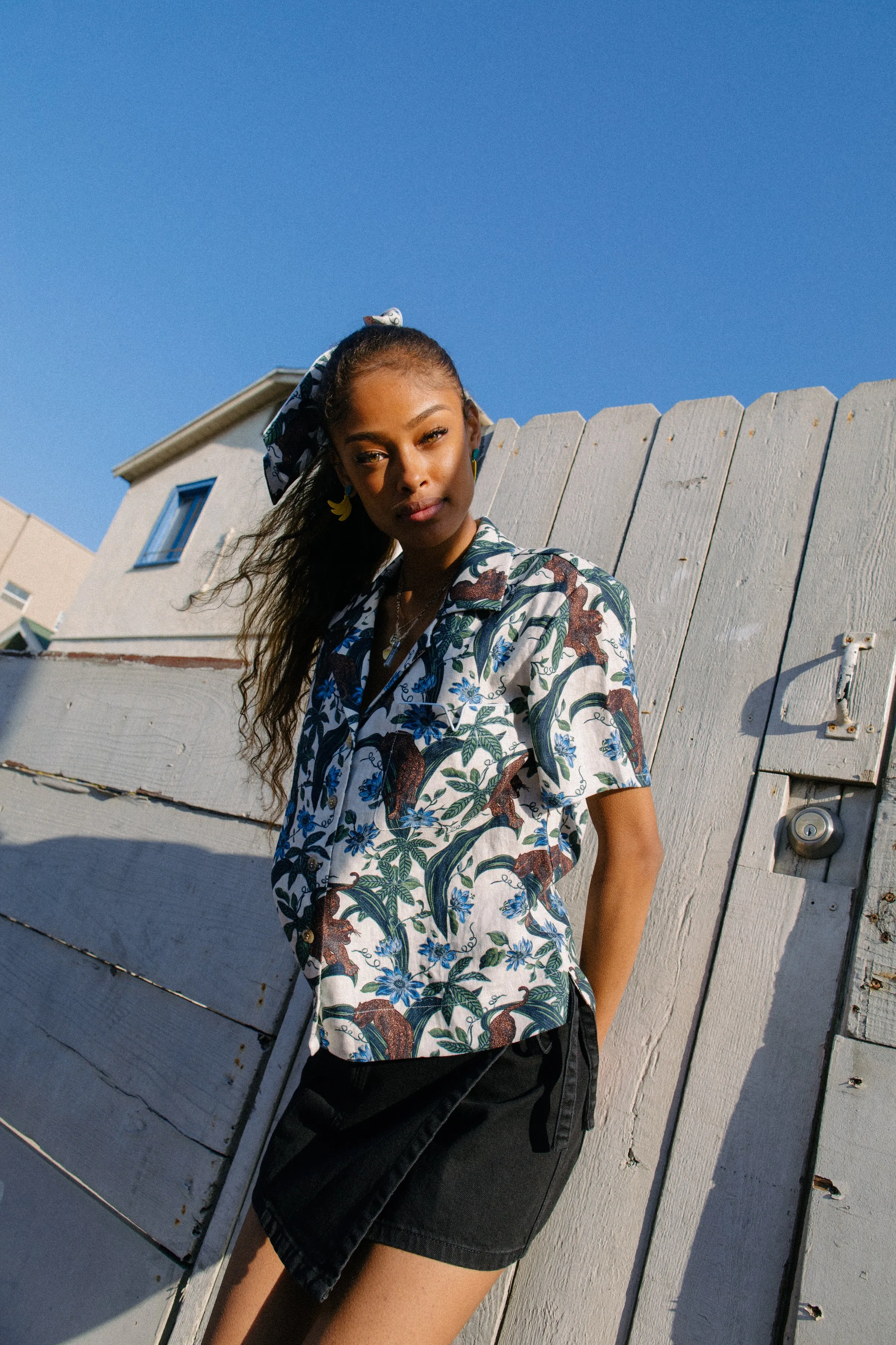 Lurking Jaguar ~ Crop Cut (White) sold by Tombolo product image thumbnail 3