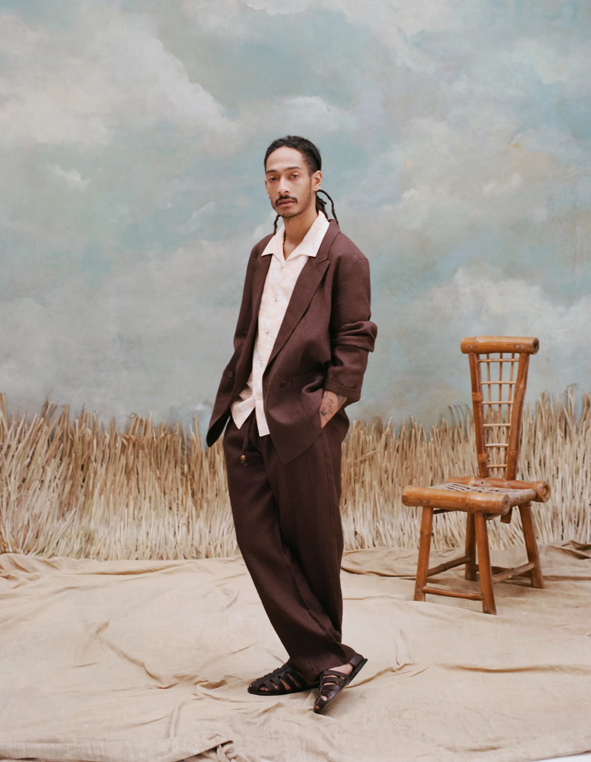 Easy-Going Pants (Brown Linen) sold by Tombolo product image thumbnail 2
