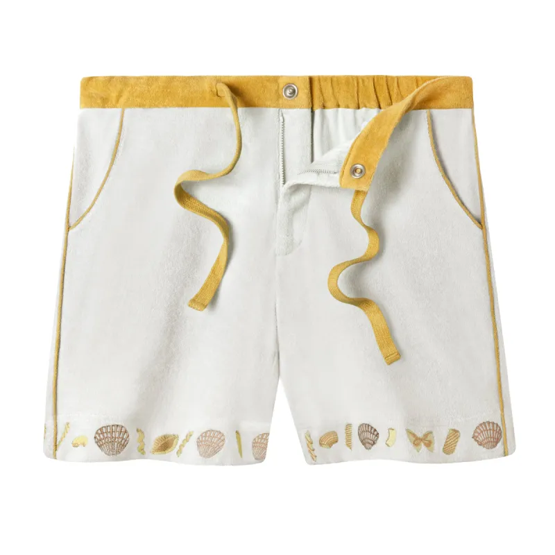 ‘Vongole!’ Cabana Shorts (Terrycloth) sold by Tombolo