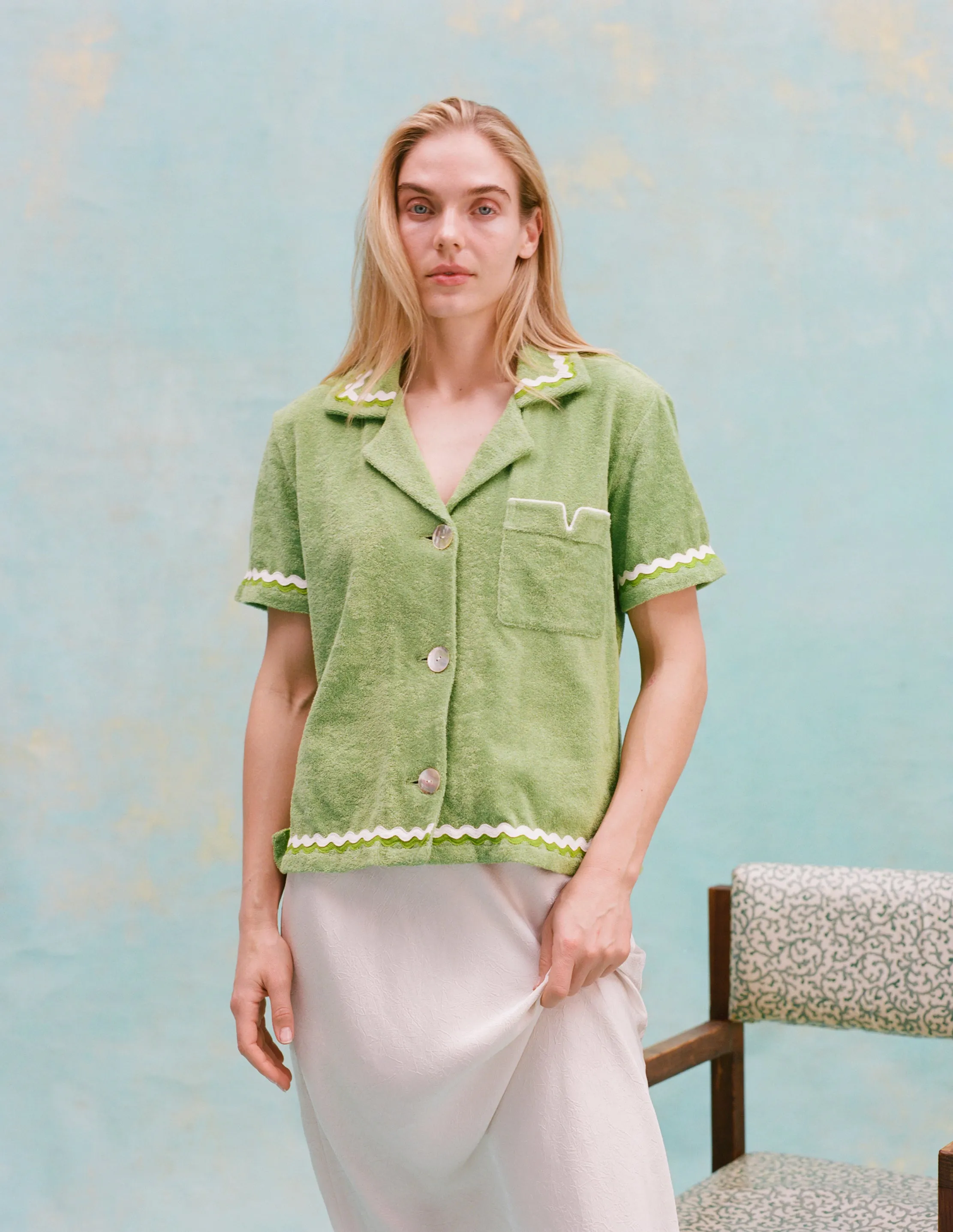 'Rick Rack' Cabana ~ Crop Cut (Green) sold by Tombolo product image thumbnail 2
