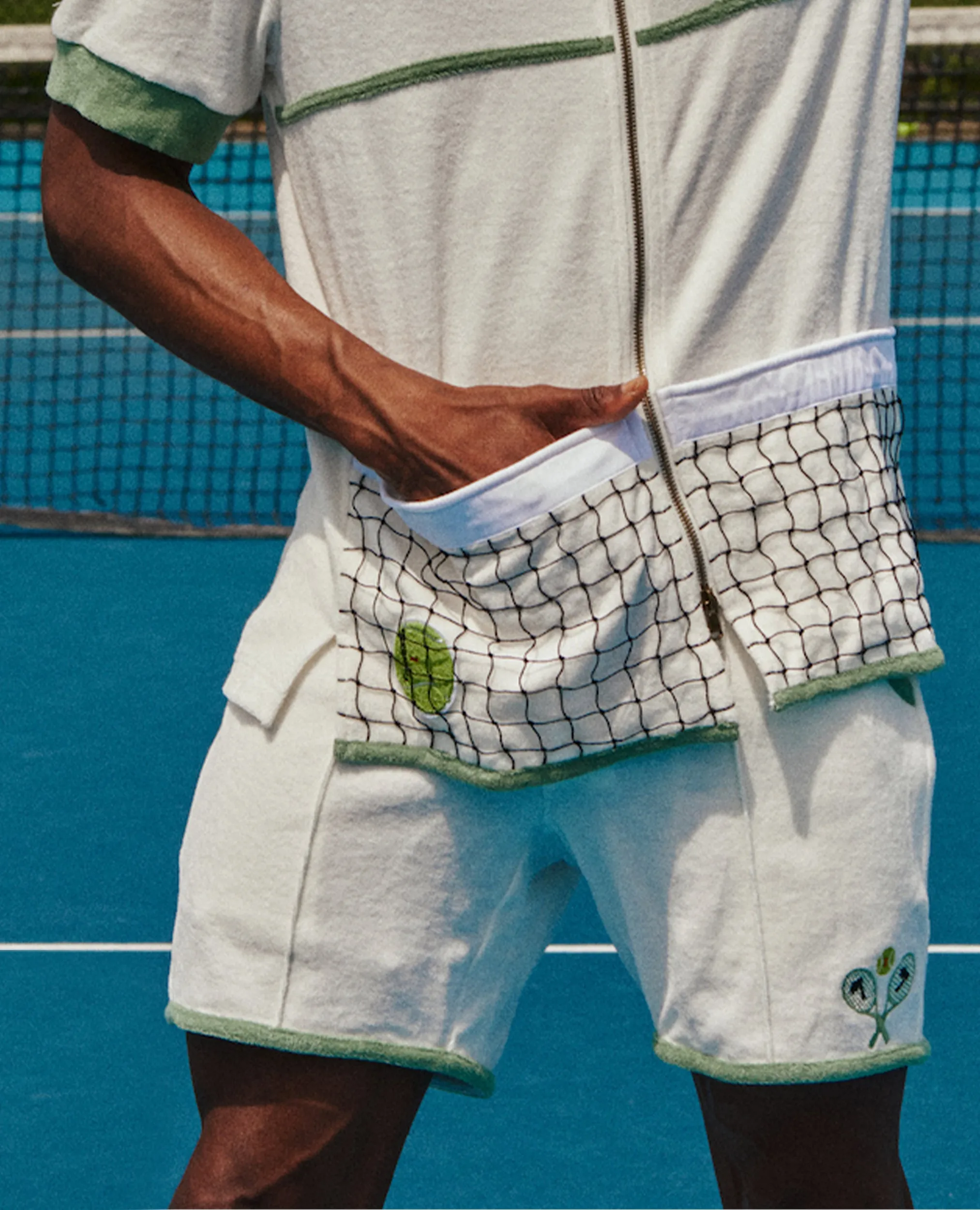 'Fault One' Tennis Cabana Shorts sold by Tombolo product image thumbnail 4