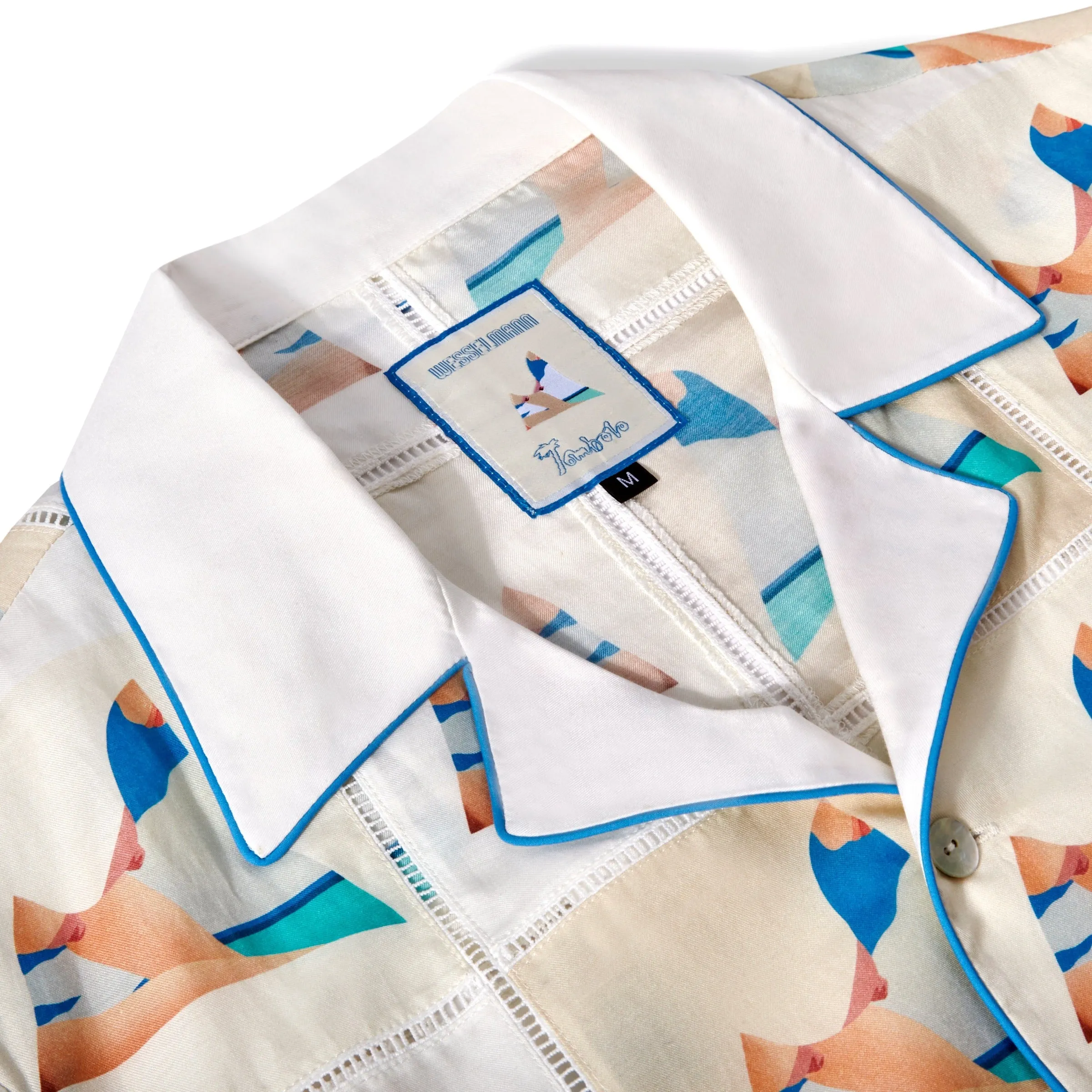 ‘Tom Wesselmann - Seascape Drop-Out’ Patchwork (Silk & Cotton Twill) sold by Tombolo product image thumbnail 4
