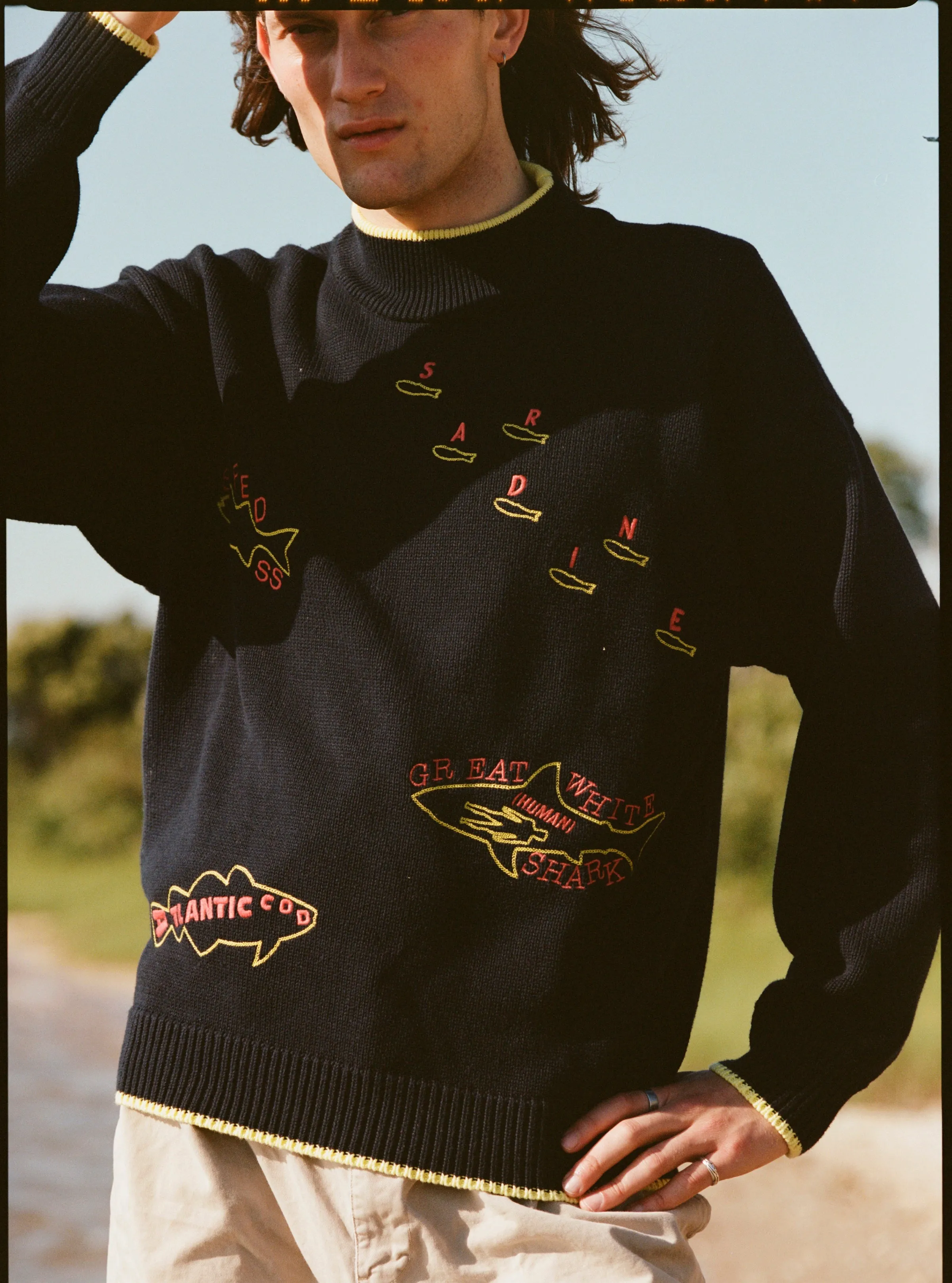 'Fishes of the North Atlantic' Sweater sold by Tombolo product image thumbnail 3
