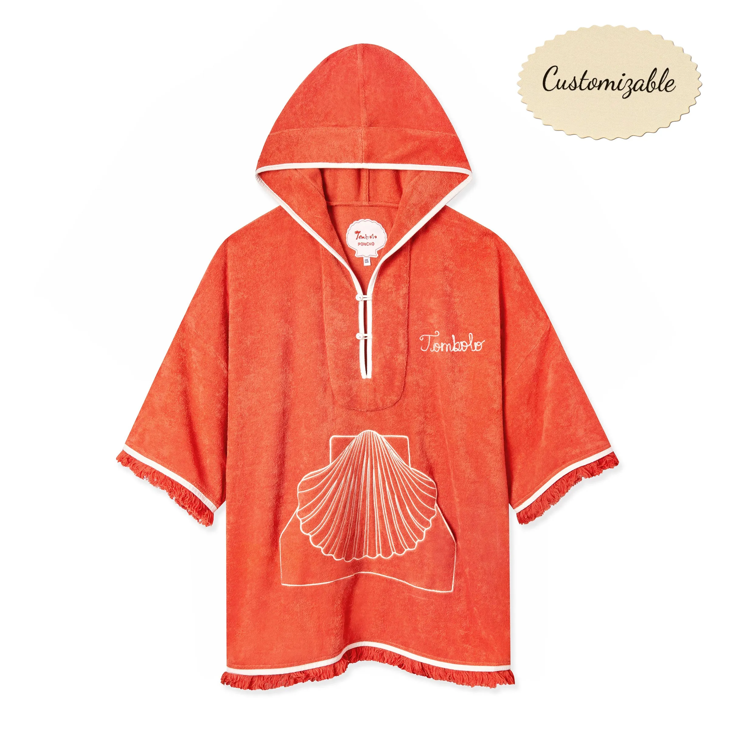 Customizable 'Scallop' Beach Towel Top sold by Tombolo