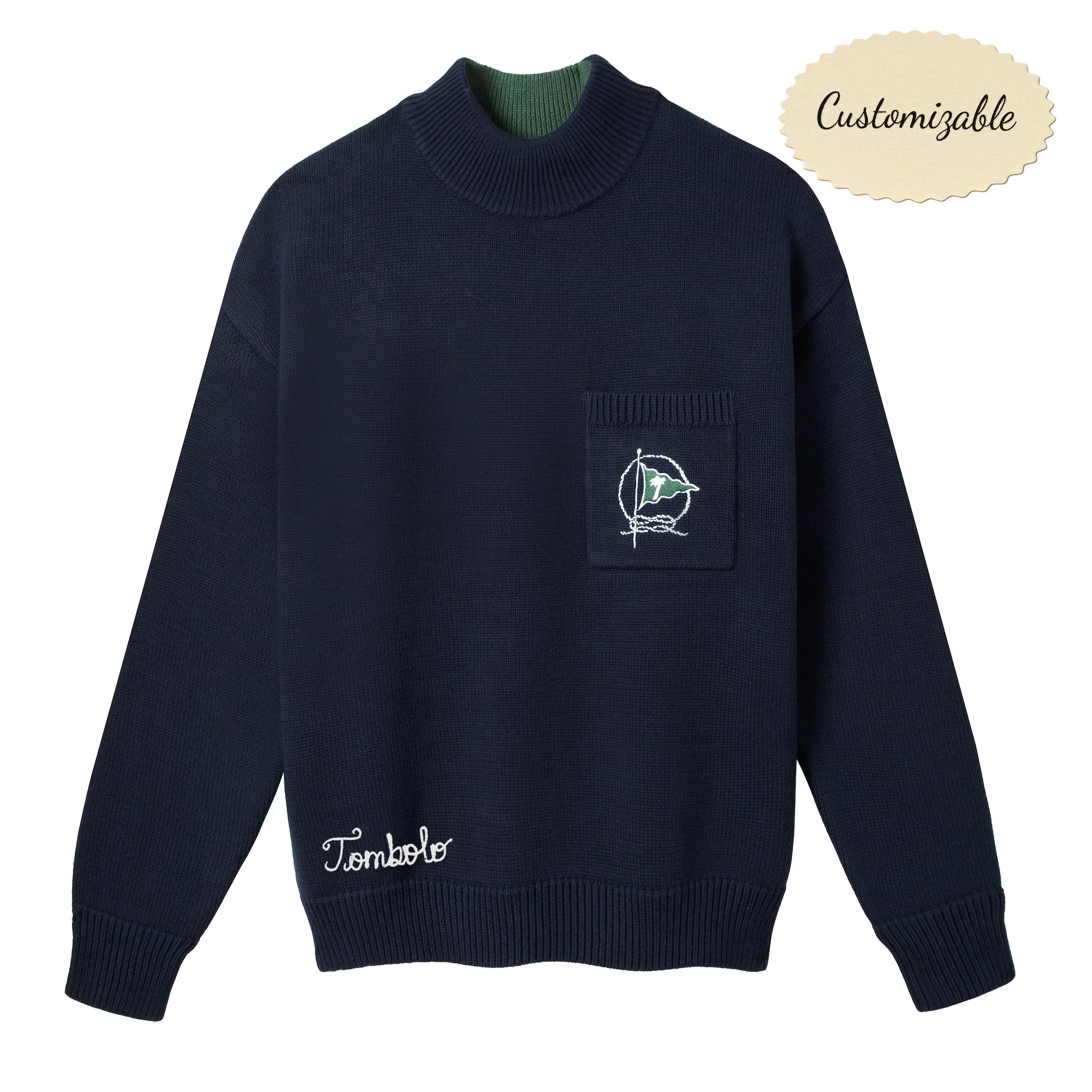 Customizable Mariner Sweater (Navy) sold by Tombolo