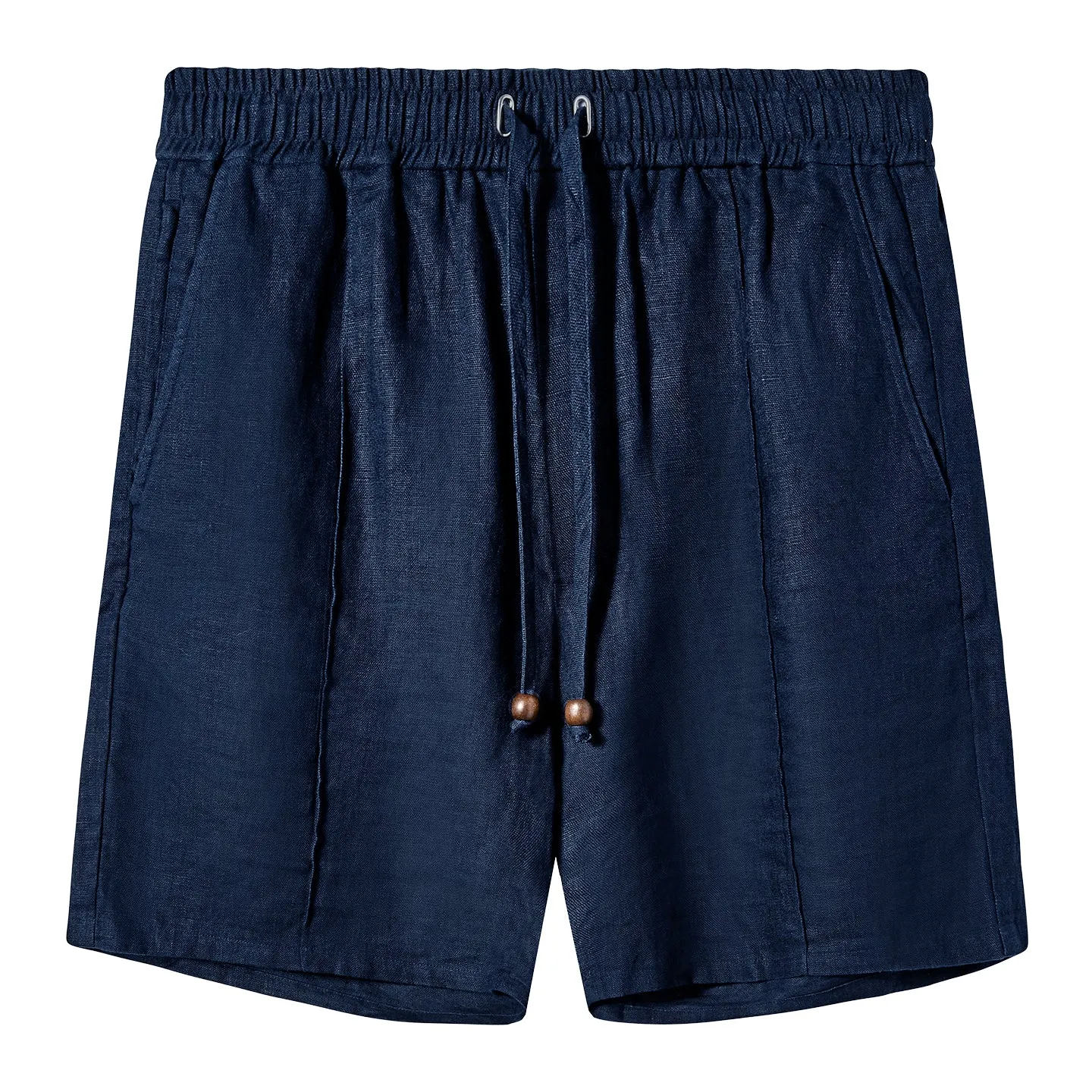 Easy-Going Shorts (Navy Linen) sold by Tombolo