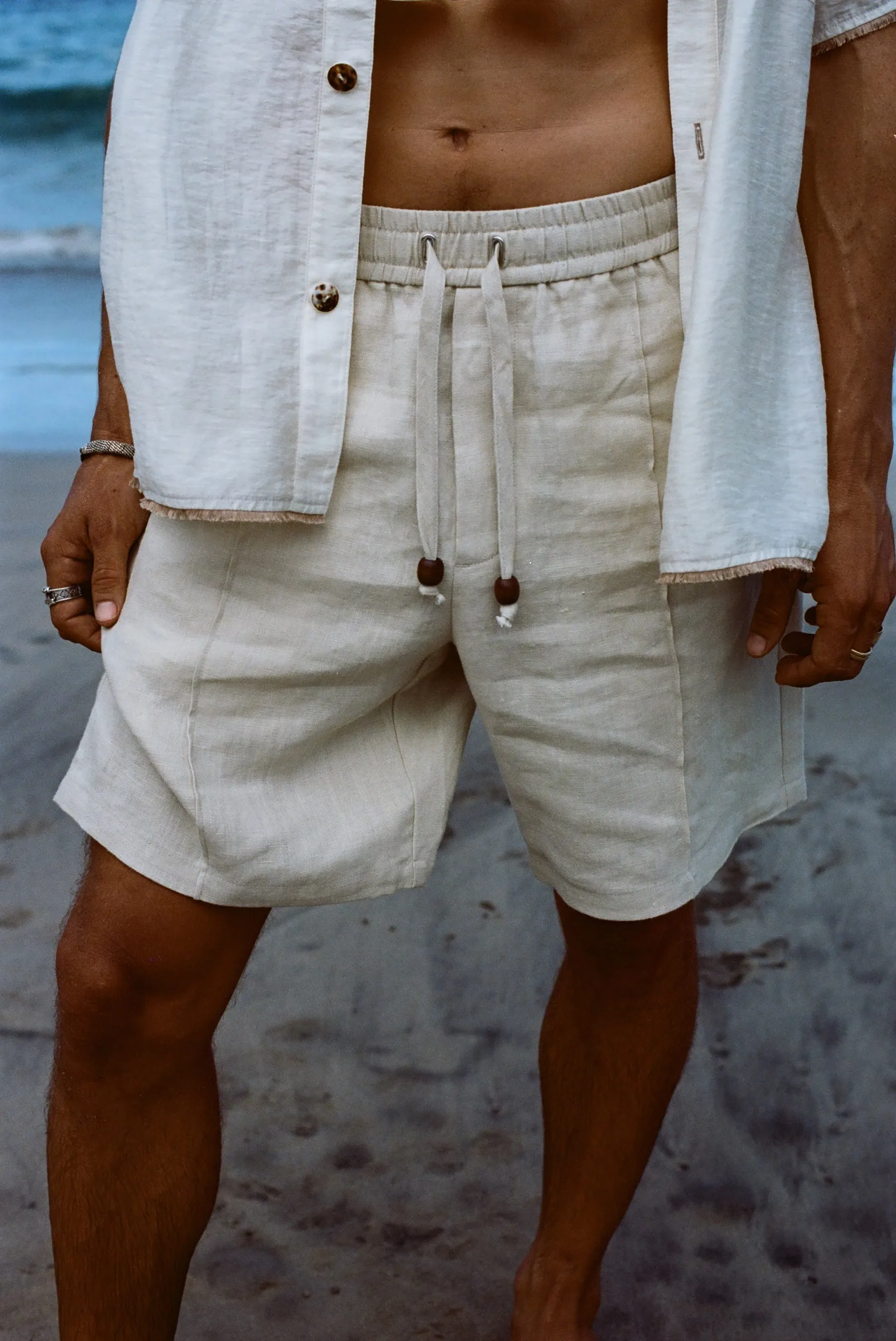 Easy-Going Shorts (Sand Linen) sold by Tombolo product image thumbnail 3