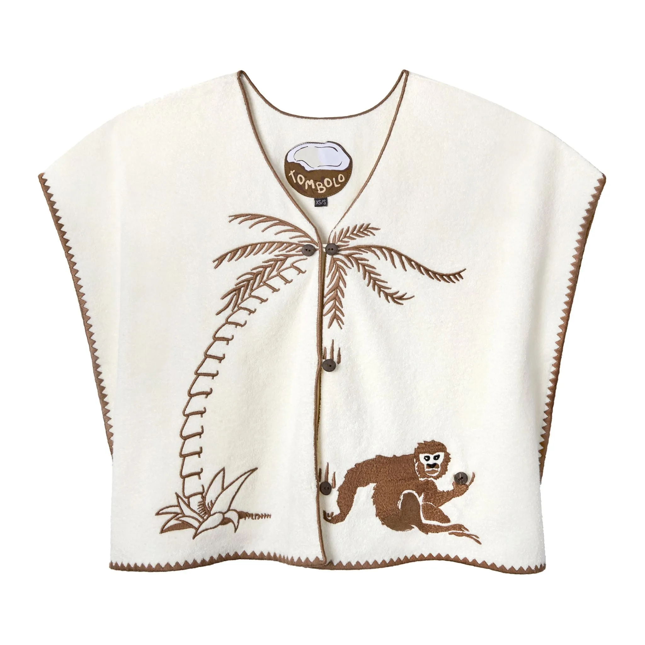 'Monkey Business' Hand Towel Top sold by Tombolo