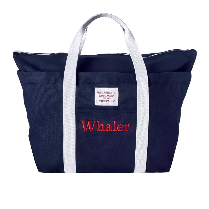 'Boston Whaler' Wm. J. Mills & Co. Zip Tote (Navy) made by Tombolo