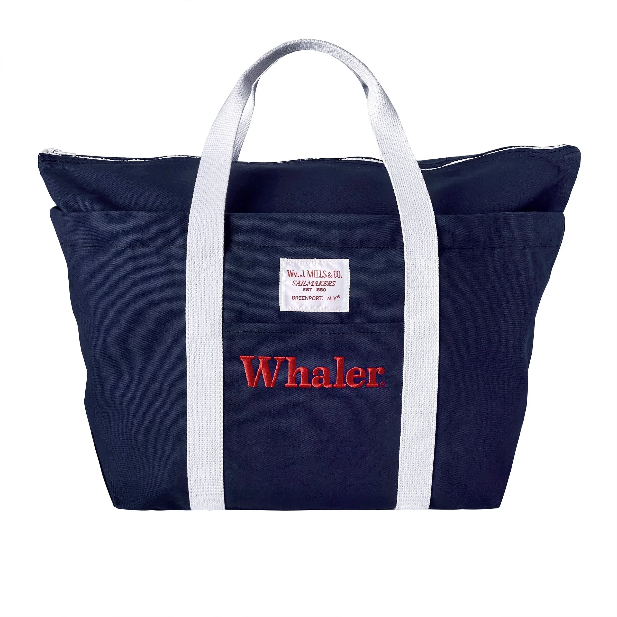 'Boston Whaler' Wm. J. Mills & Co. Zip Tote (Navy) sold by Tombolo
