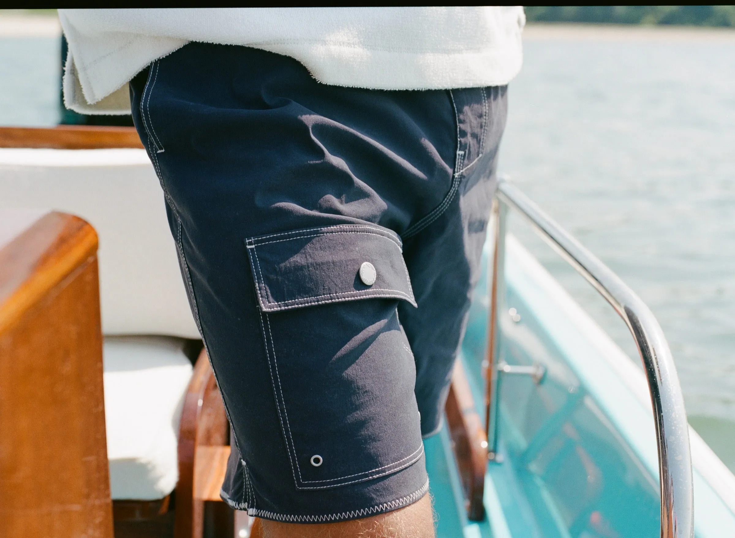 'Boston Whaler' Board Shorts (Navy) sold by Tombolo product image thumbnail 3