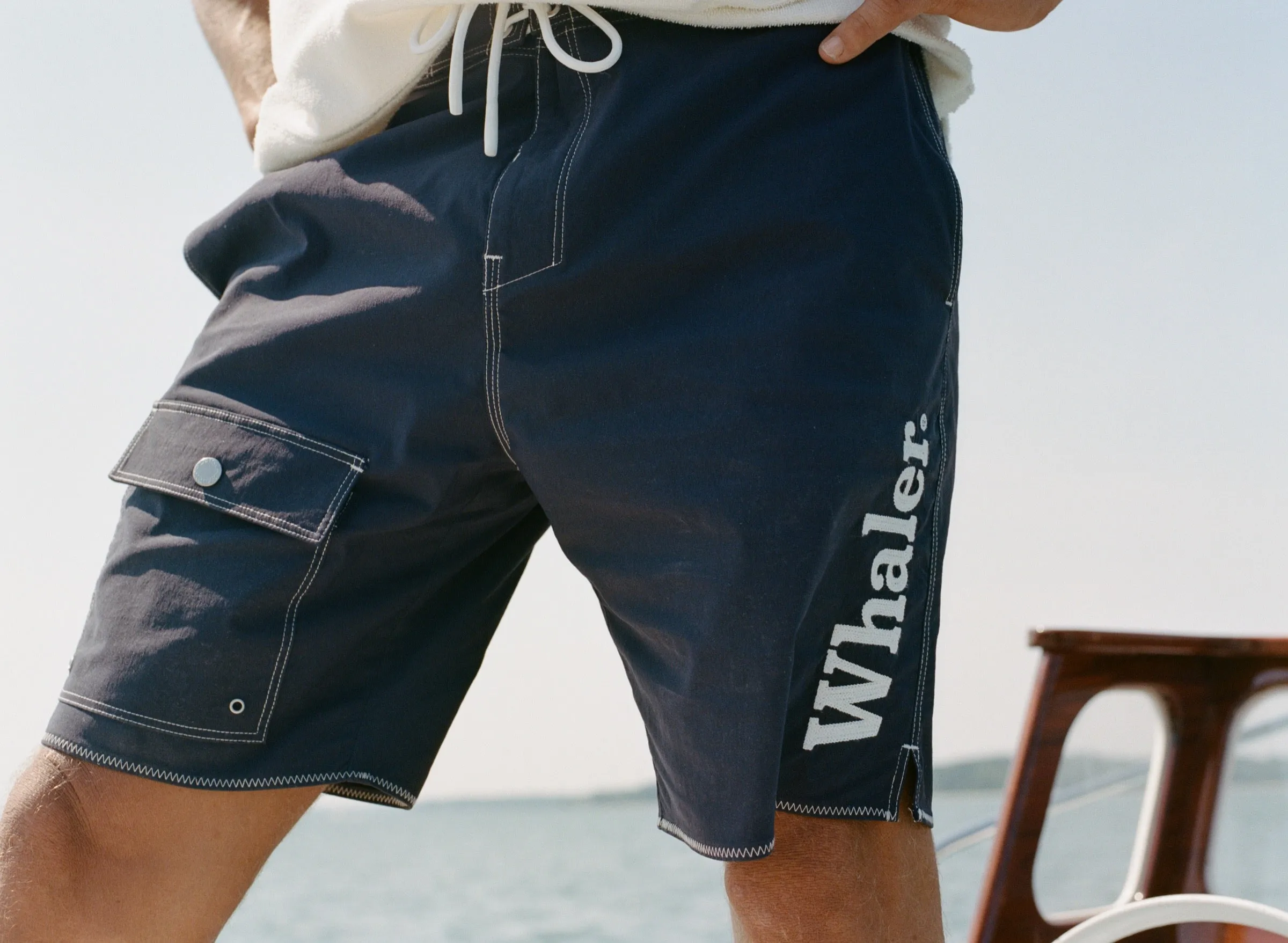 'Boston Whaler' Board Shorts (Navy) sold by Tombolo product image thumbnail 5